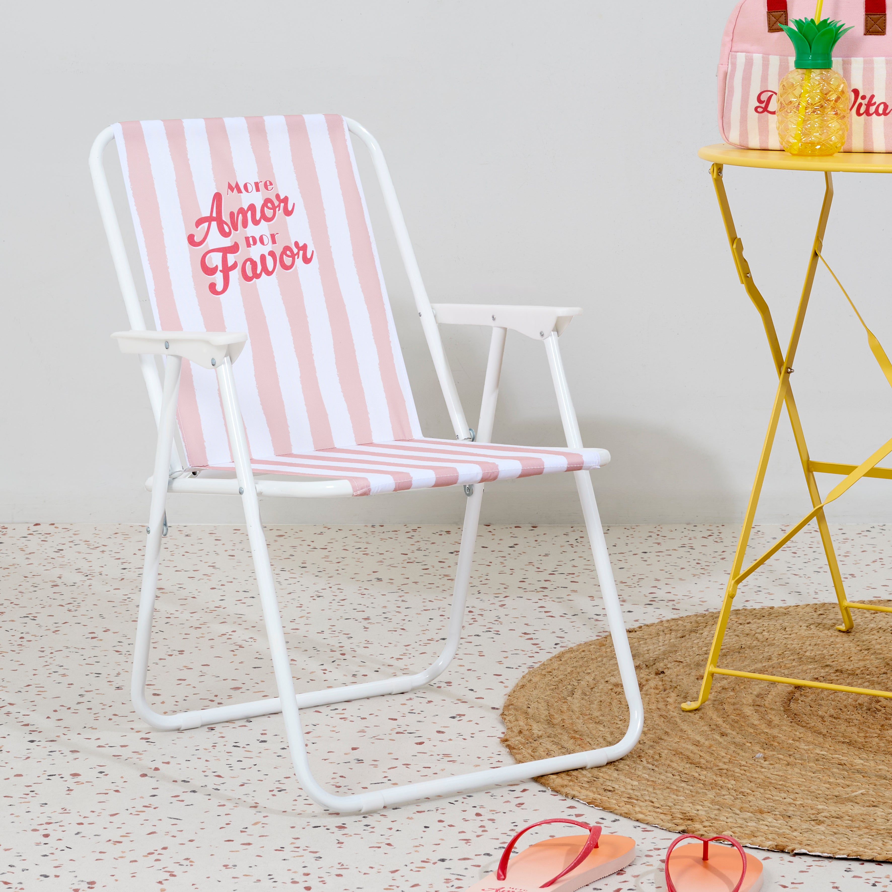 CHAISE PLIANTE DOLCE VITA ROSE