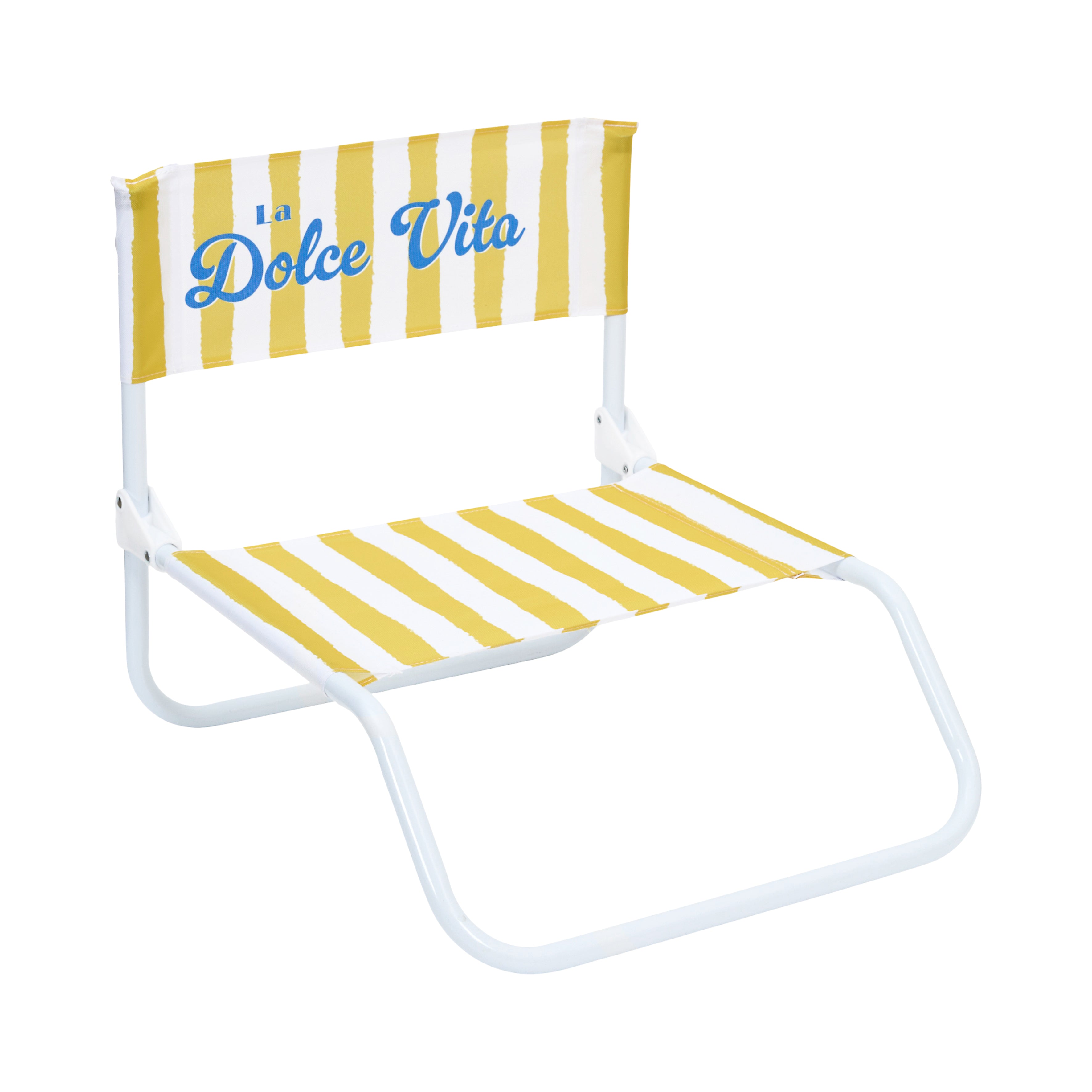 CHAISE DE PLAGE DOLCE VITA JAUNE