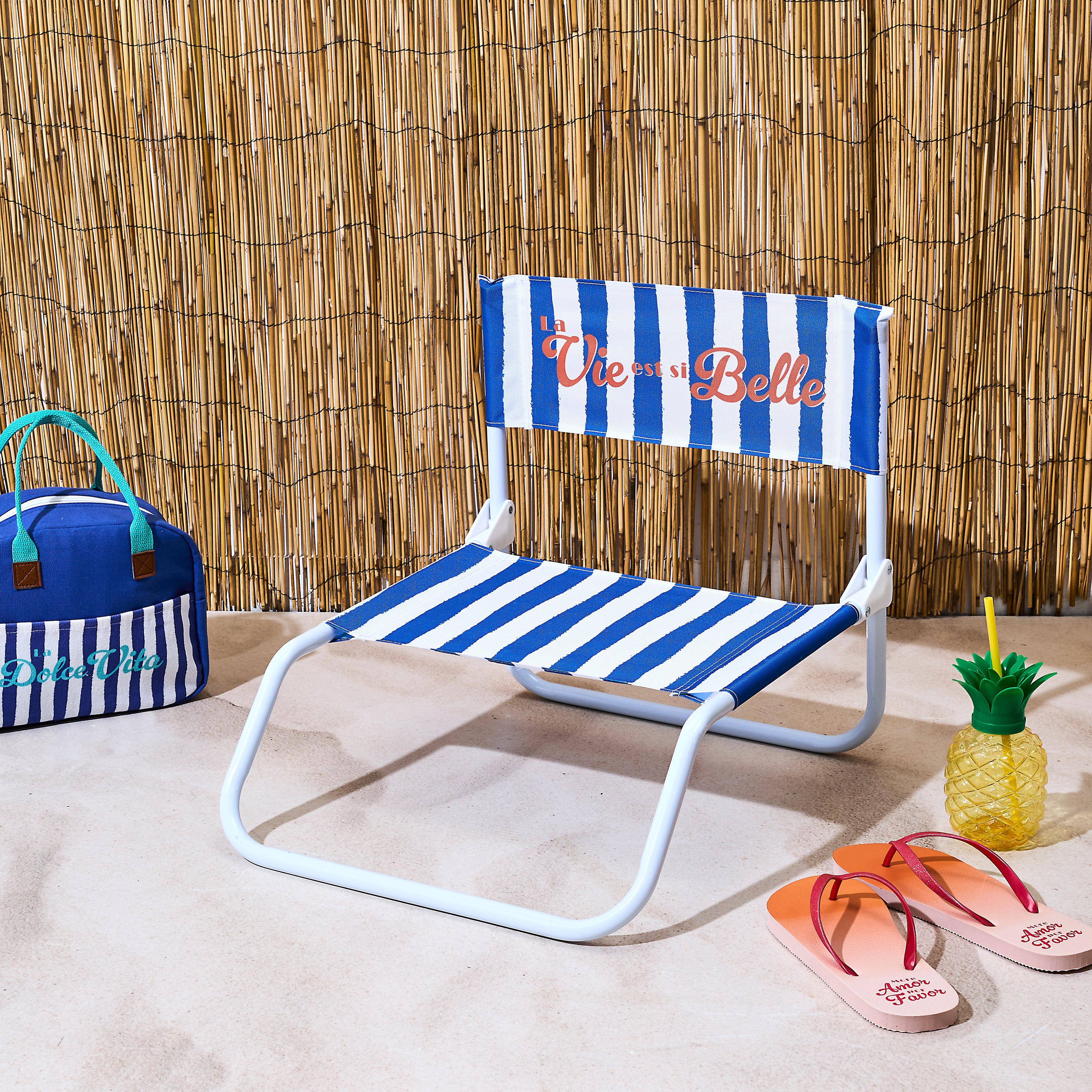 CHAISE DE PLAGE DOLCE VITA BLEU