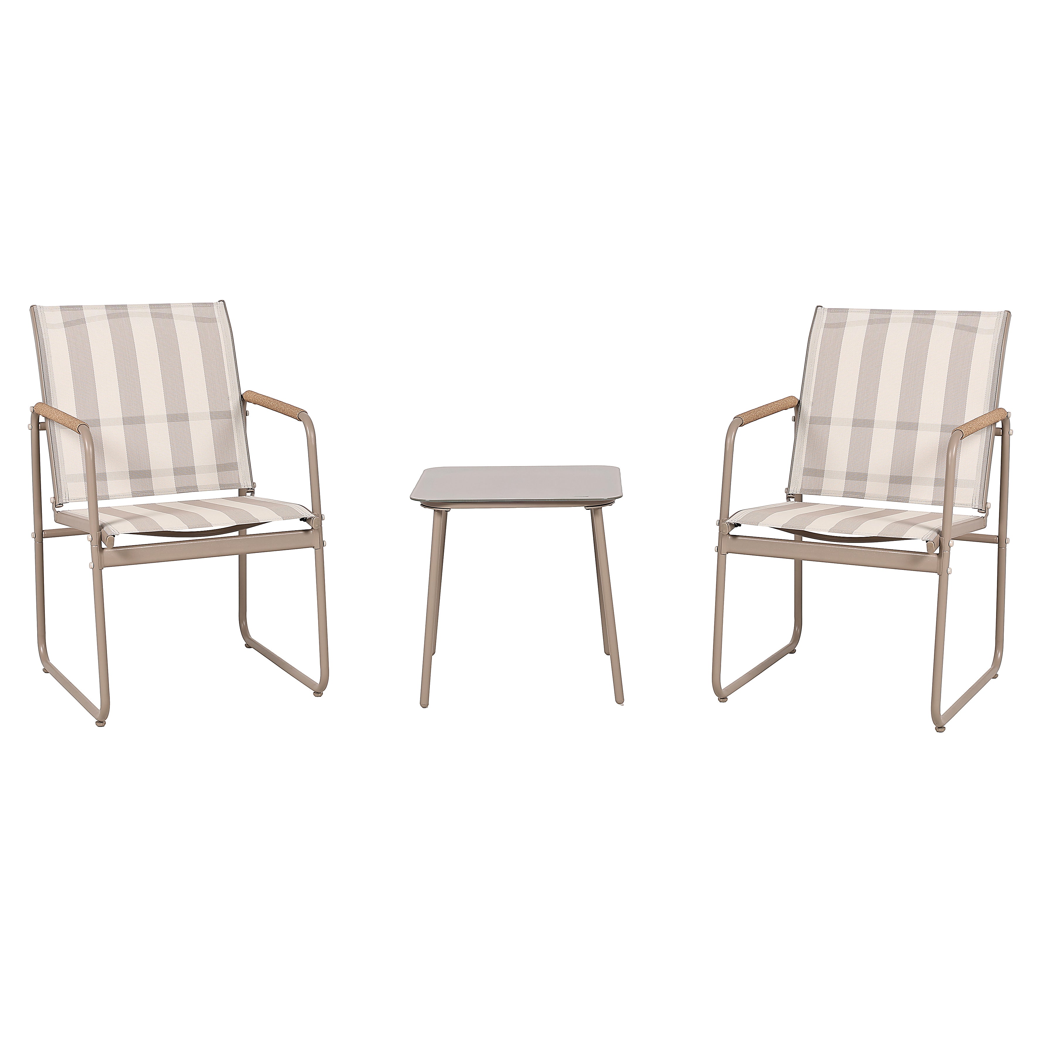 SALON DE JARDIN NAMUR 3PCS BEIGE