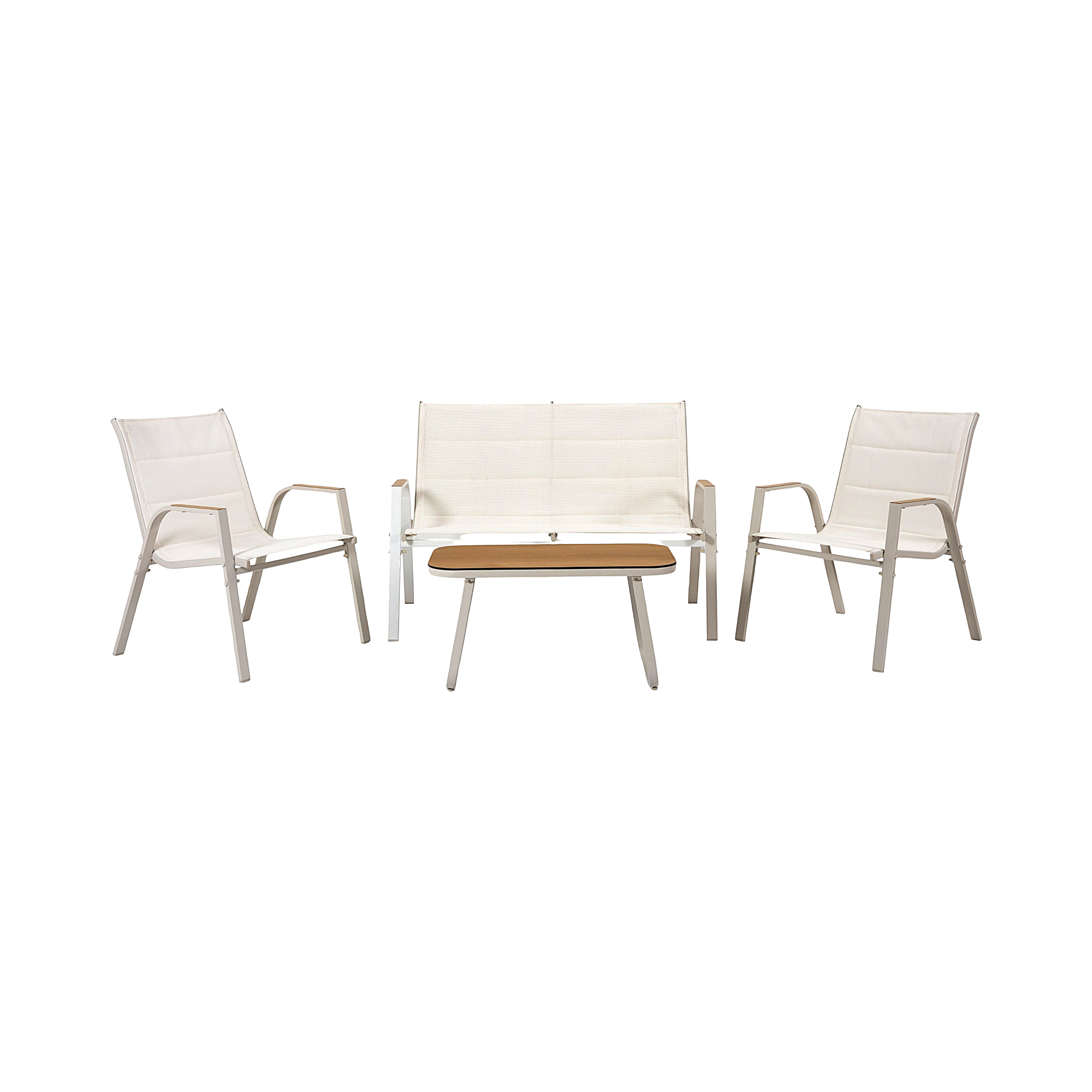 SALON DE JARDIN GRANADA BEIGE 4PCS