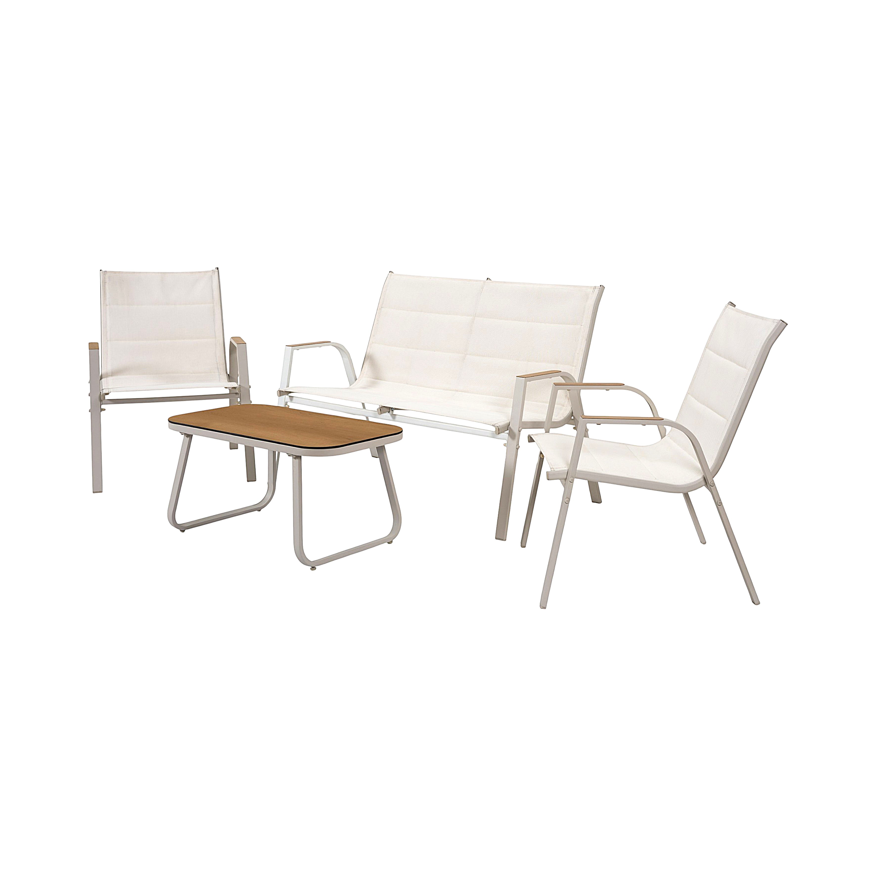 SALON DE JARDIN GRANADA BEIGE 4PCS