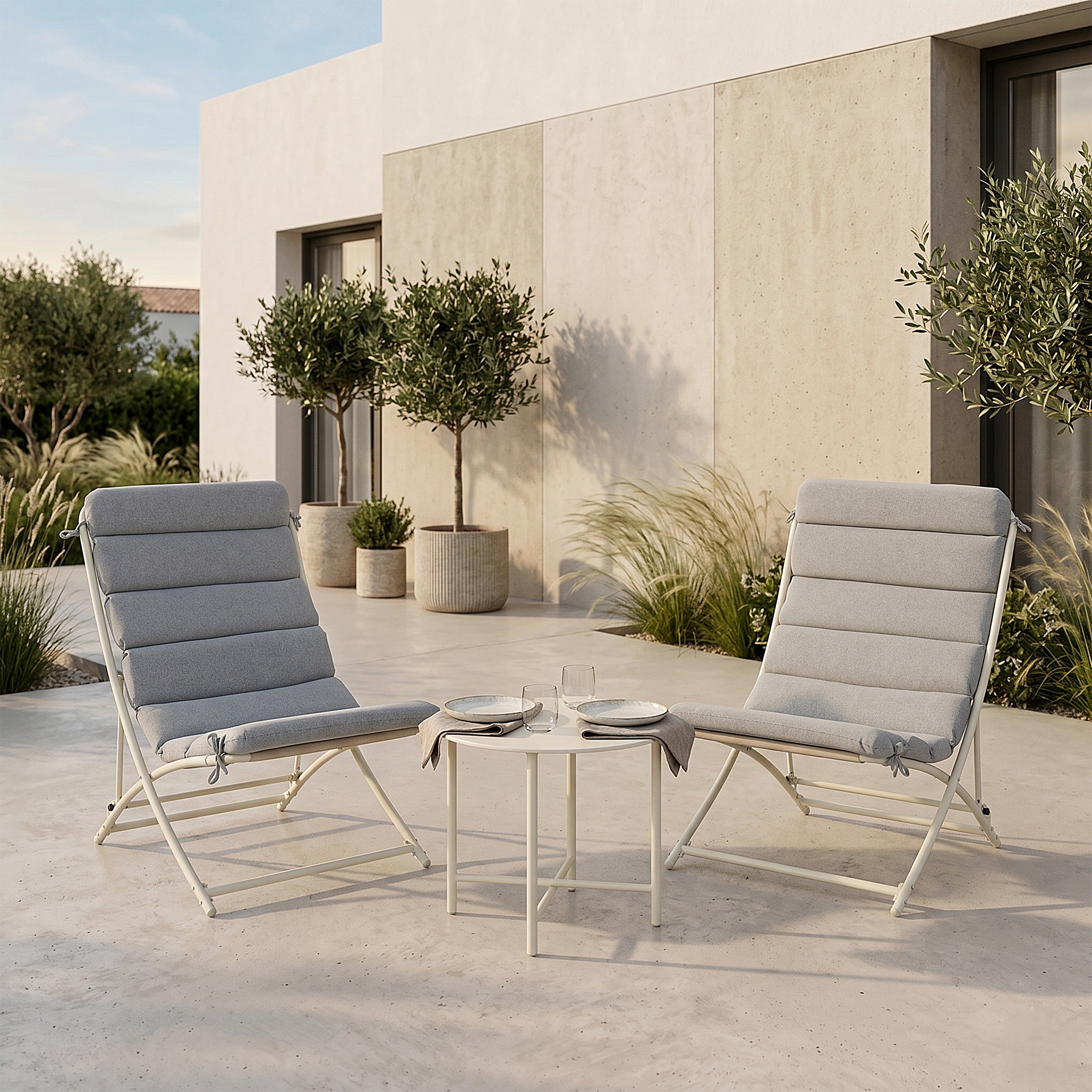 SALON DE JARDIN ARICA BEIGE 3PCS