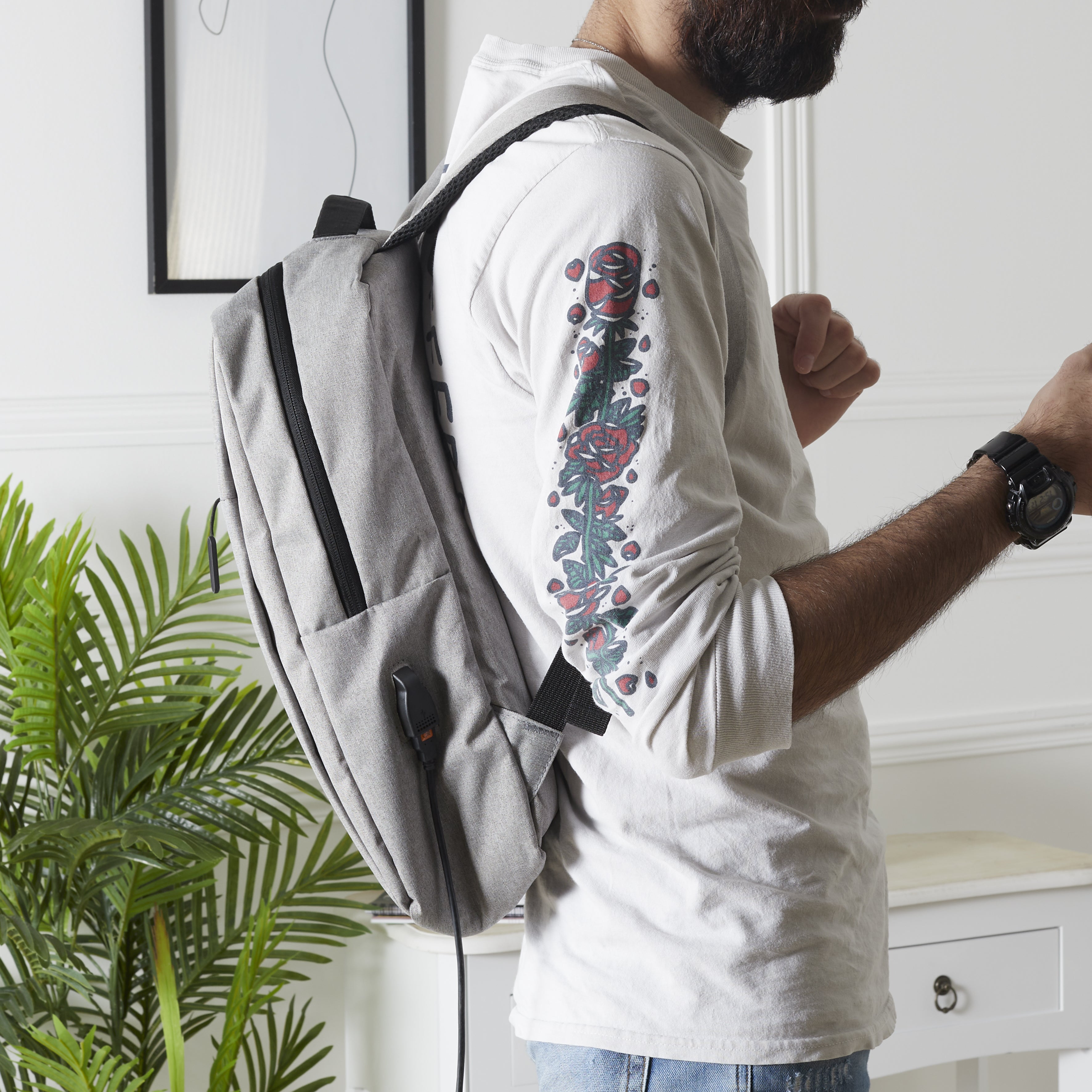 SAC A DOS ORDINATEUR AVEC BRANCHEMENT USB 16L