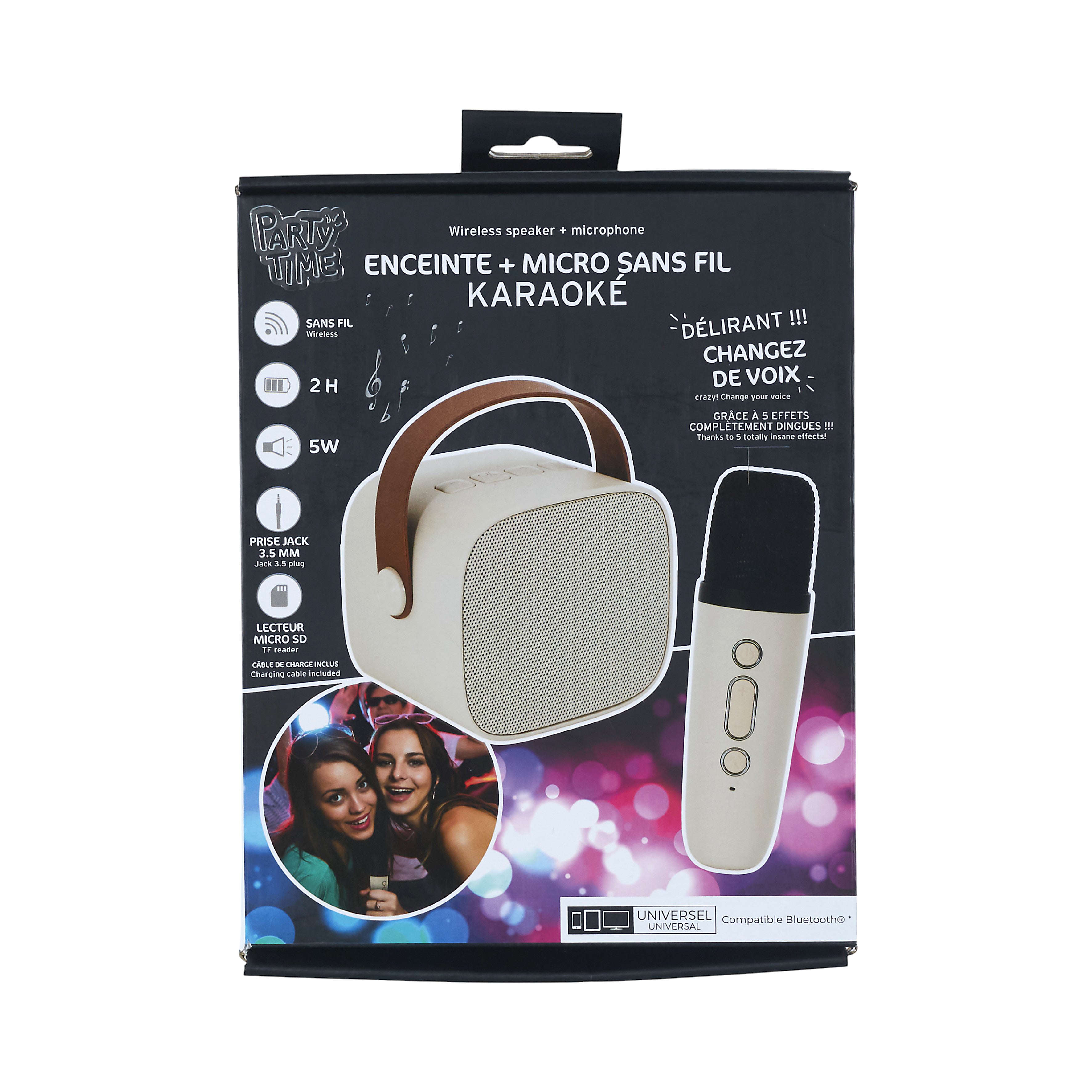 ENCEINTE ET MICRO KARAOKE DESIGN 5W