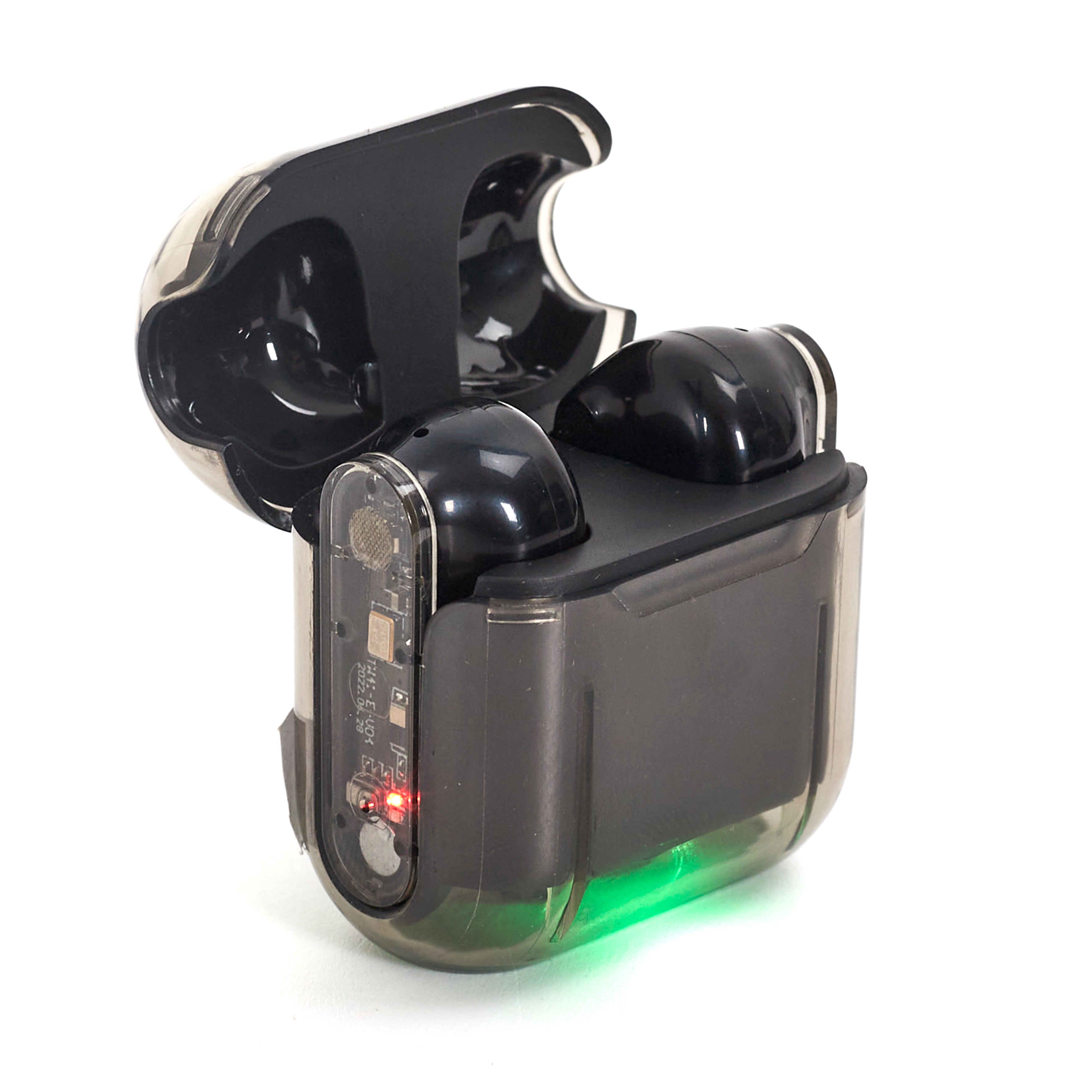ECOUTEURS SANS FIL TRANSPARENT LED