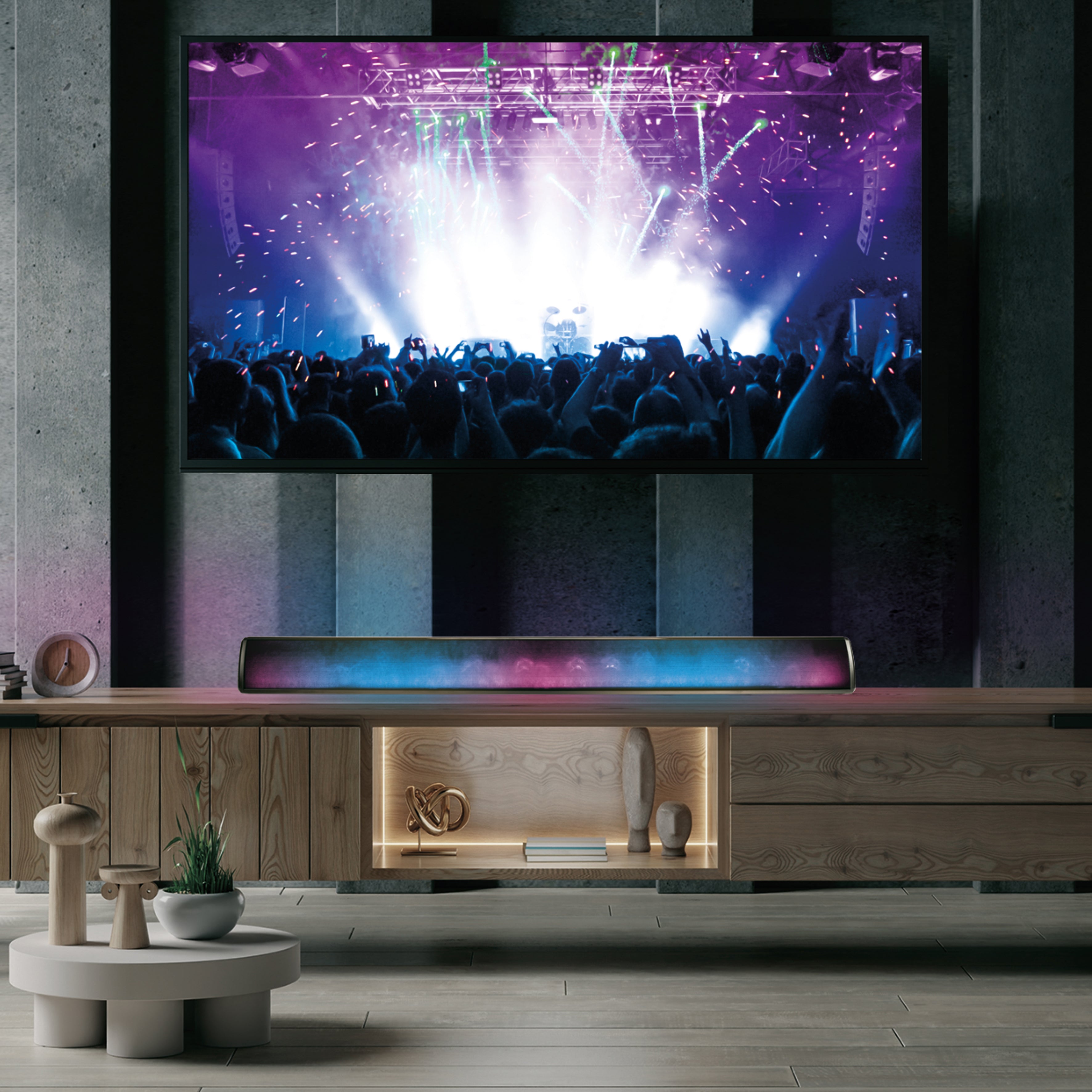 BARRE DE SON 2X8W 79CM GRAND FORMAT