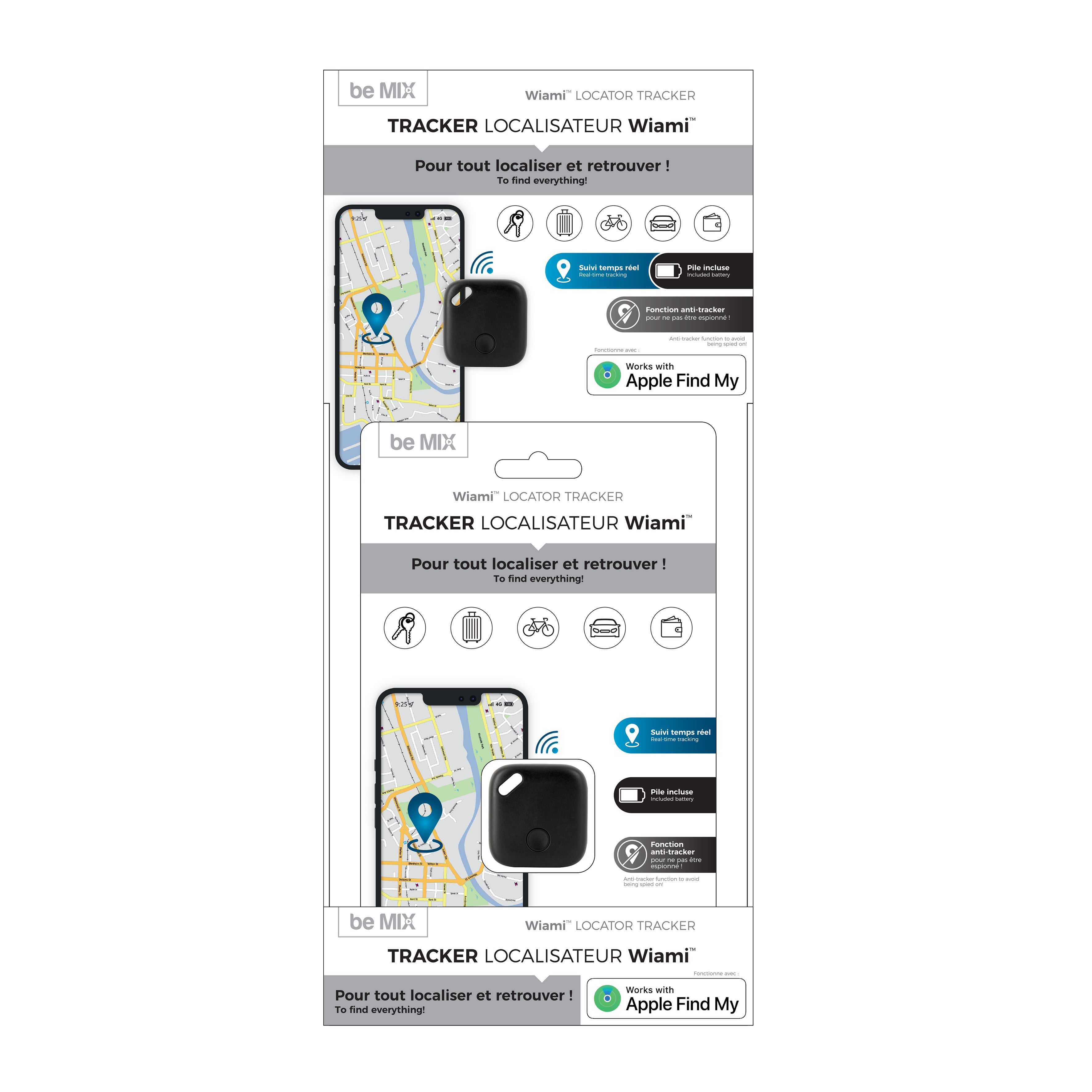 TRACKER LOCALISATEUR NOIR