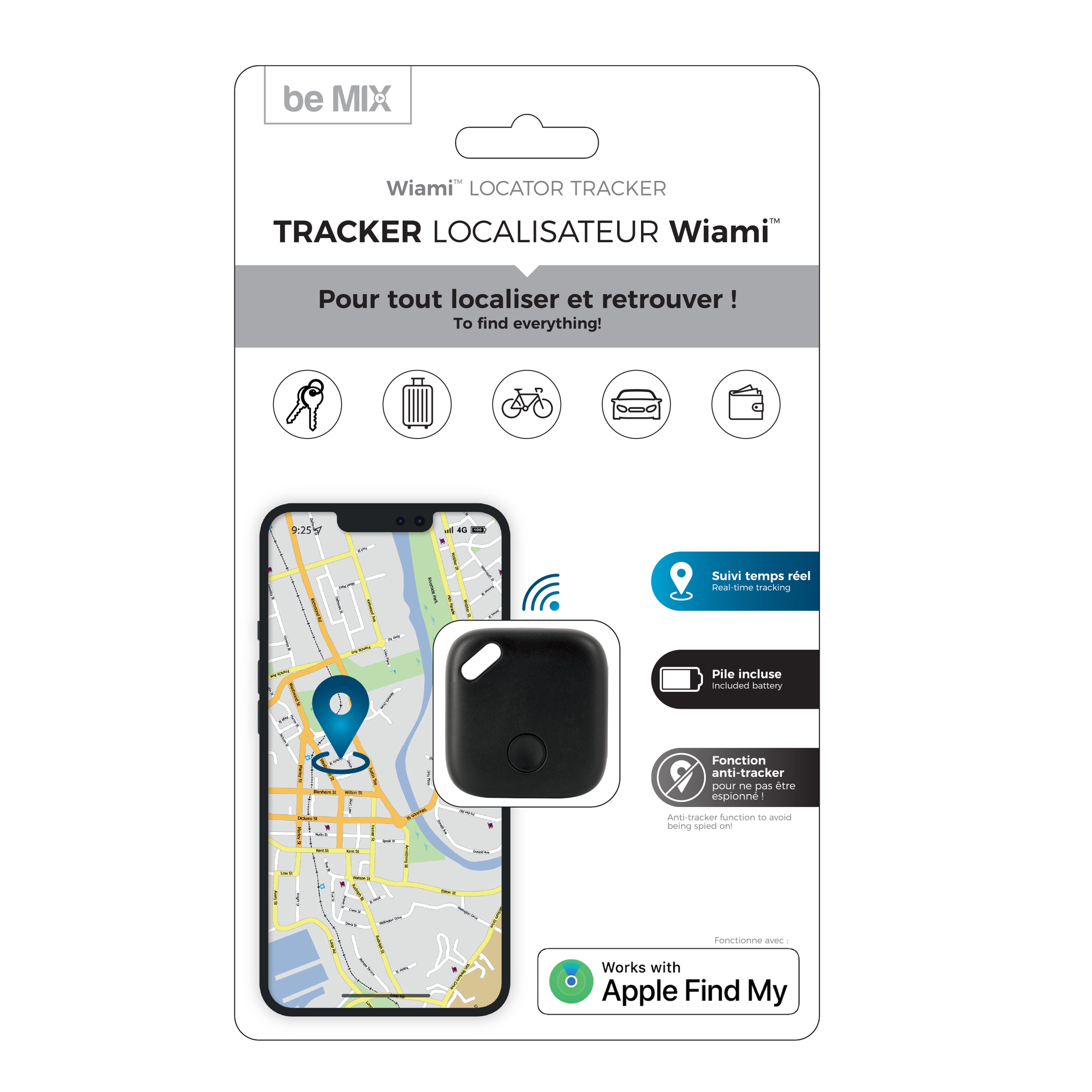 TRACKER LOCALISATEUR NOIR