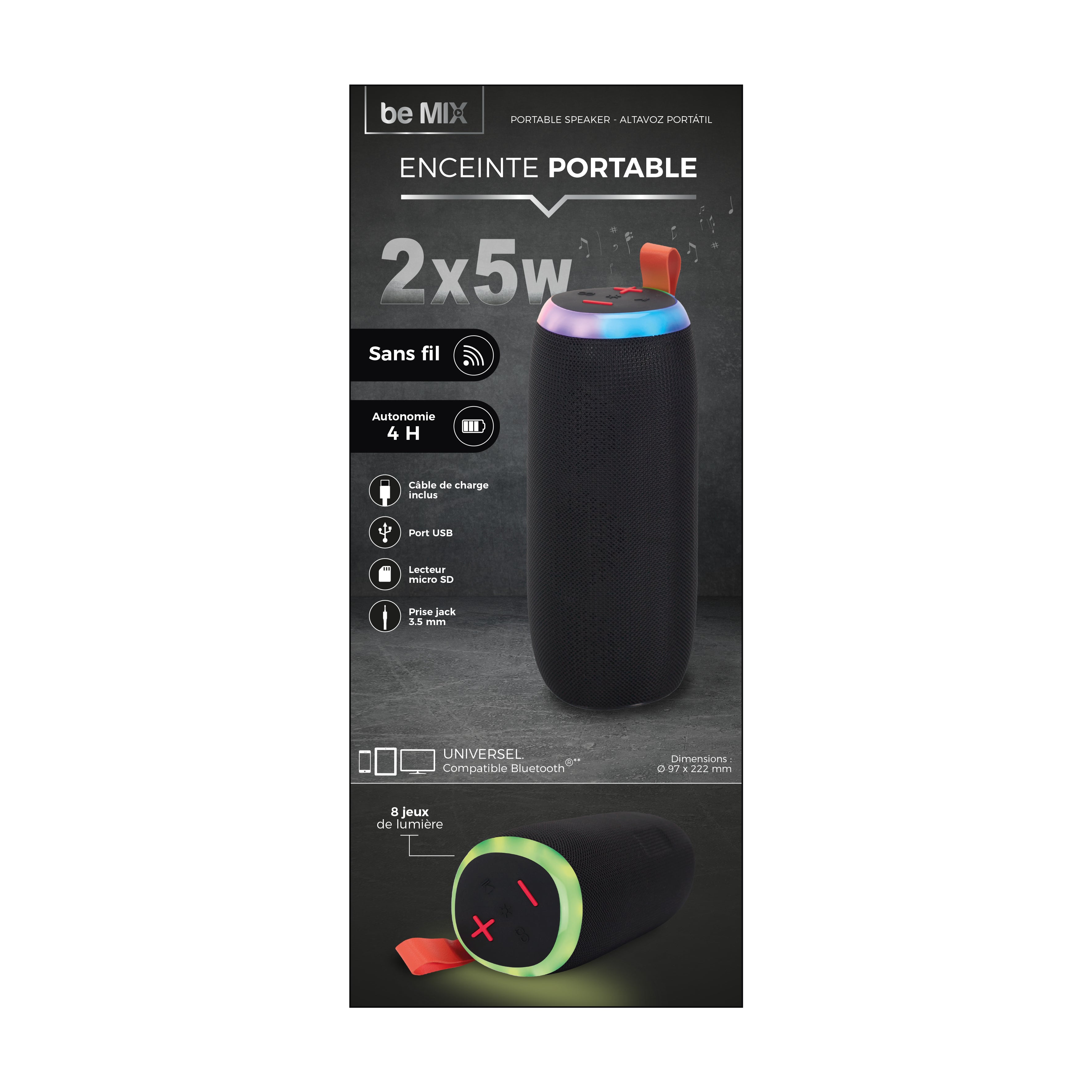 ENCEINTE PORTATIVE 2X5W