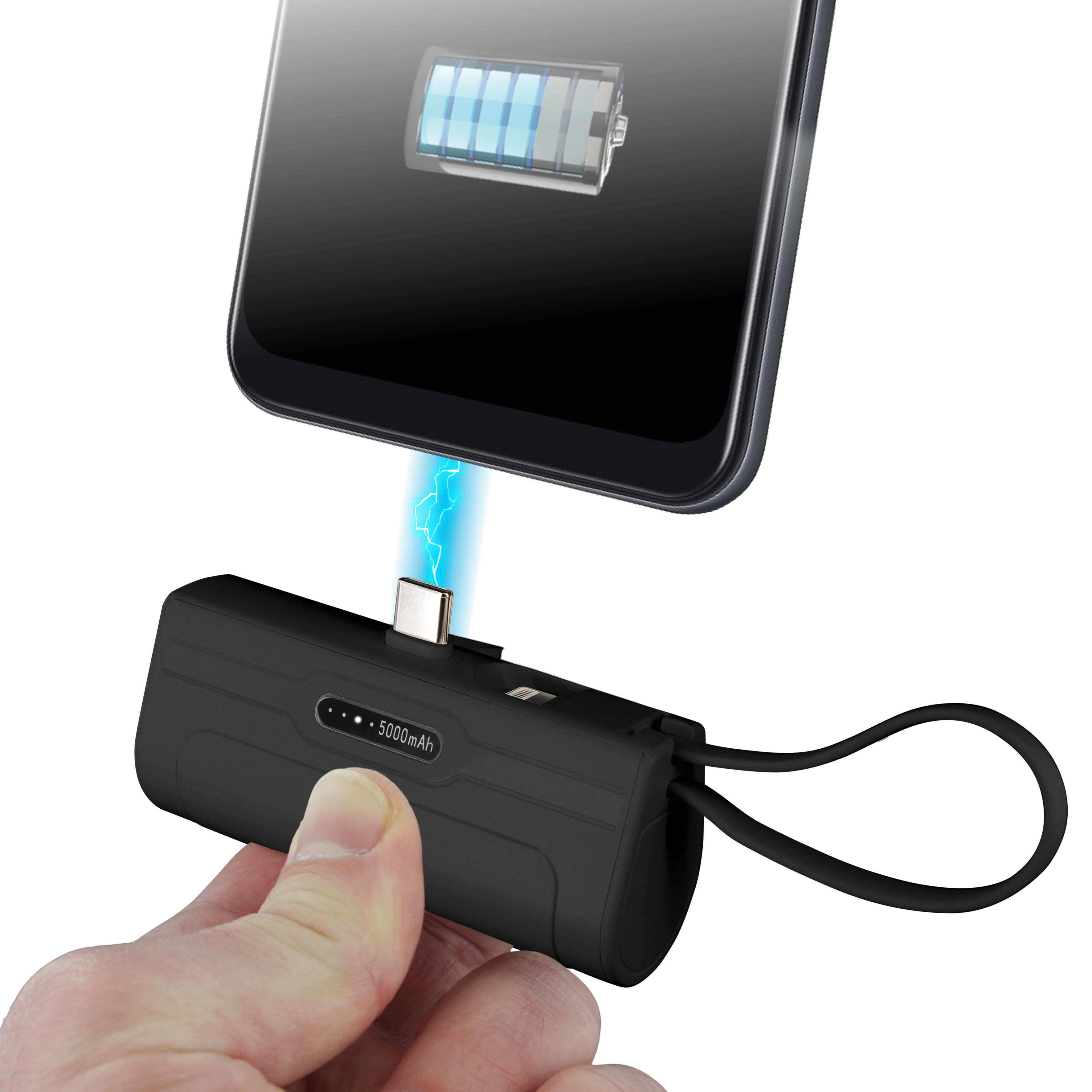 BATTERIE PORT LIGHTNING ET TYPE C 5000MAH