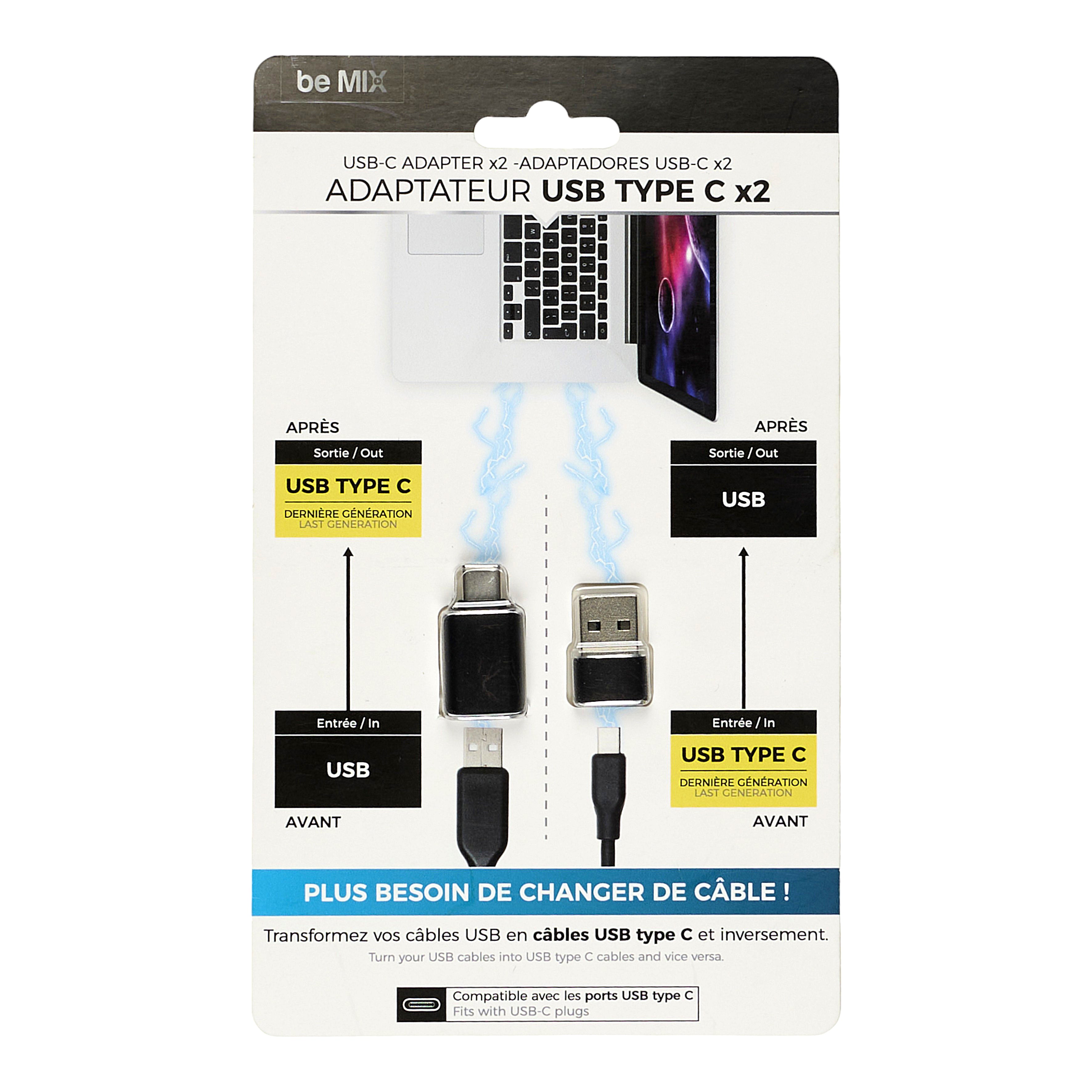 MINI ADAPTATEUR TYPE C VERS USB
