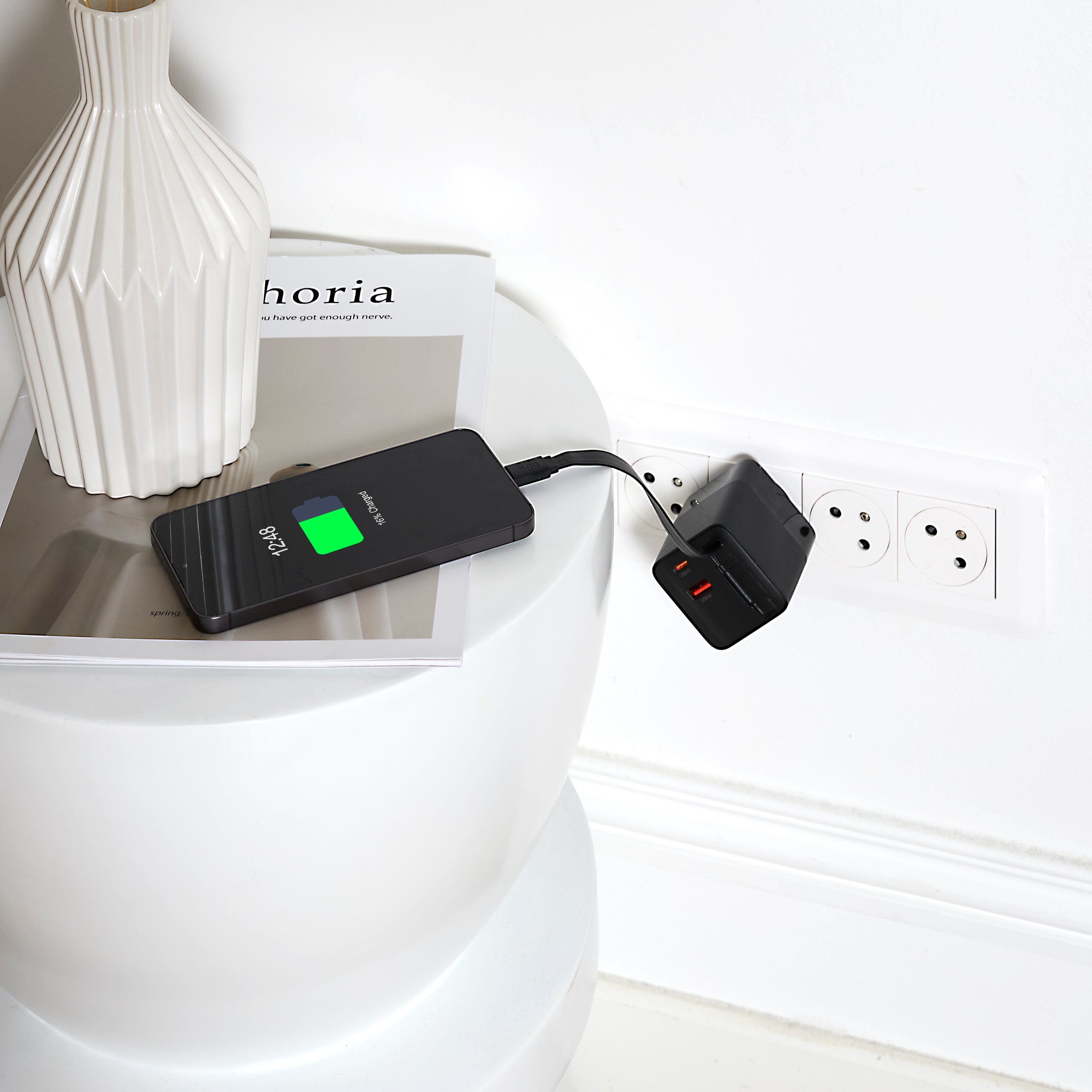 ADAPTATEUR SECTEUR PORT USB ET TYPE C 65W