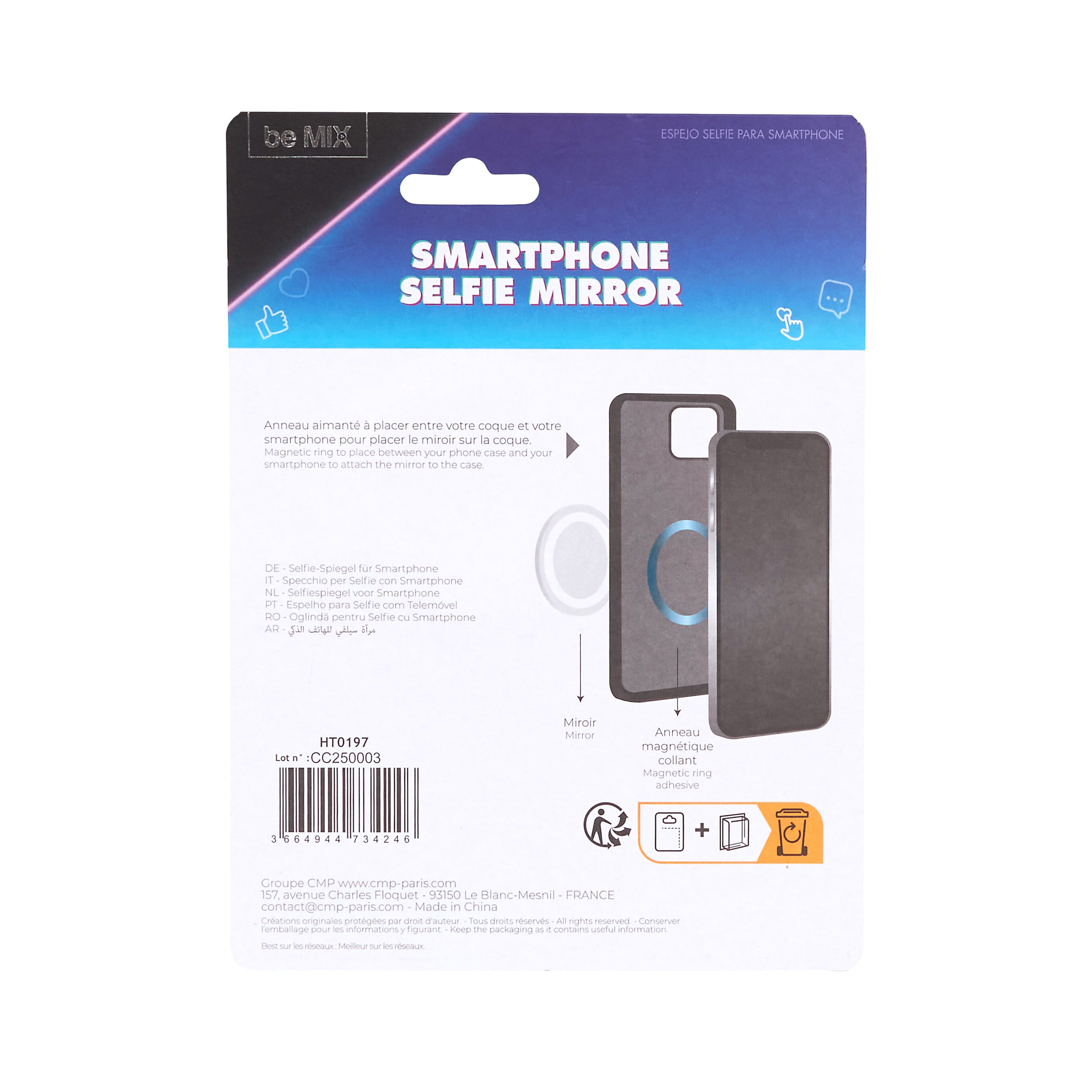 MIROIR MAGNETIQUE POUR SMARTPHONE