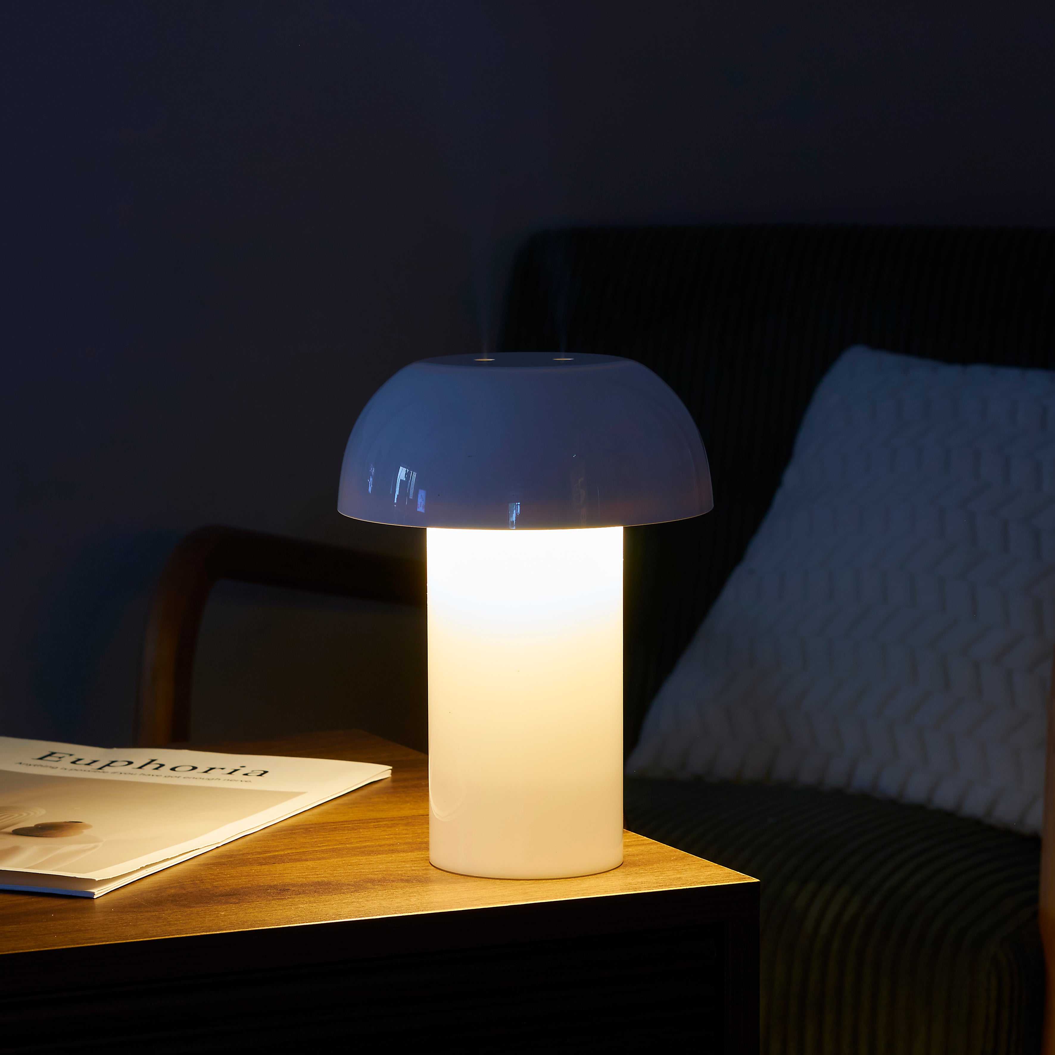 LAMPE ET DIFFUSEUR CHAMPIGNON BLANC