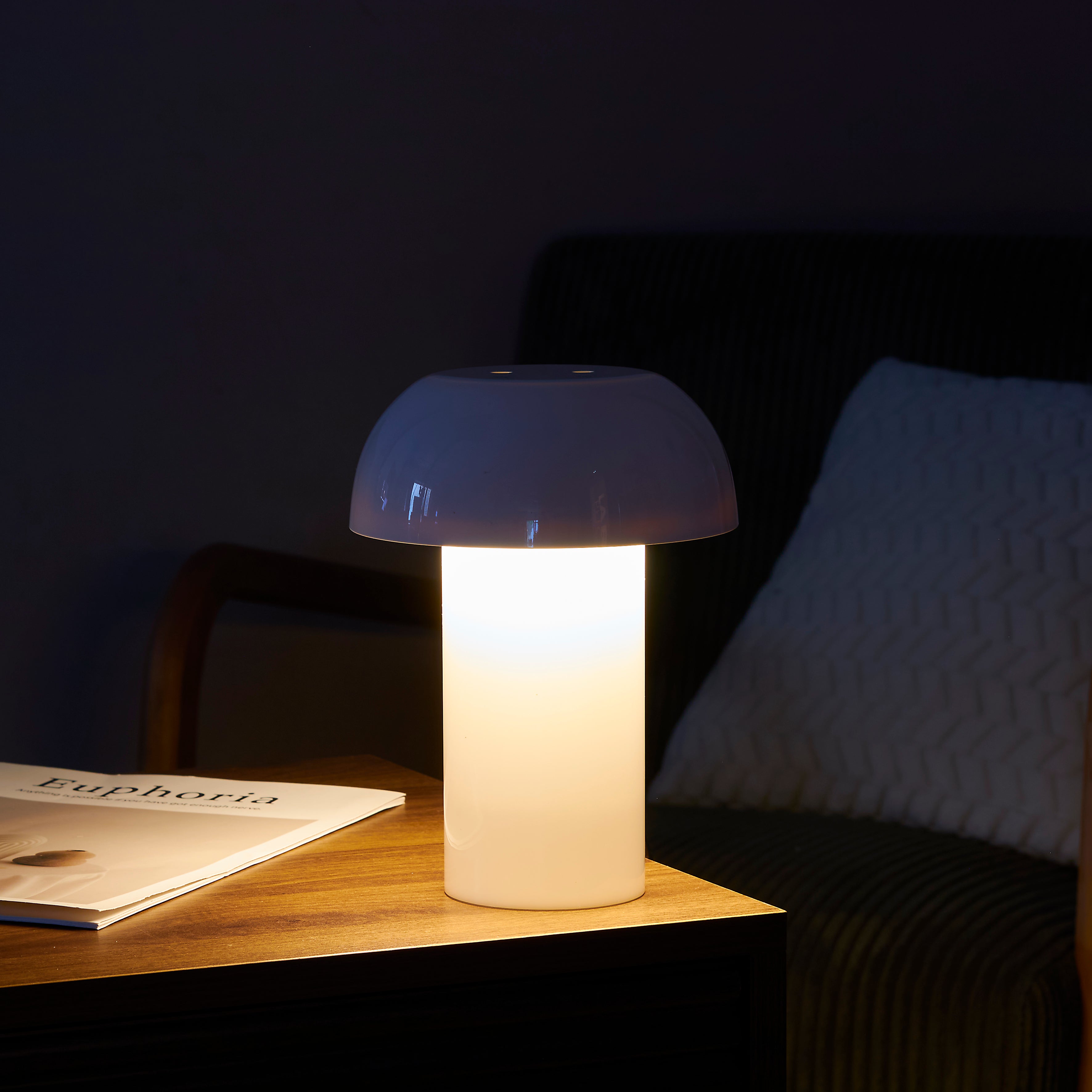 LAMPE ET DIFFUSEUR CHAMPIGNON BLANC