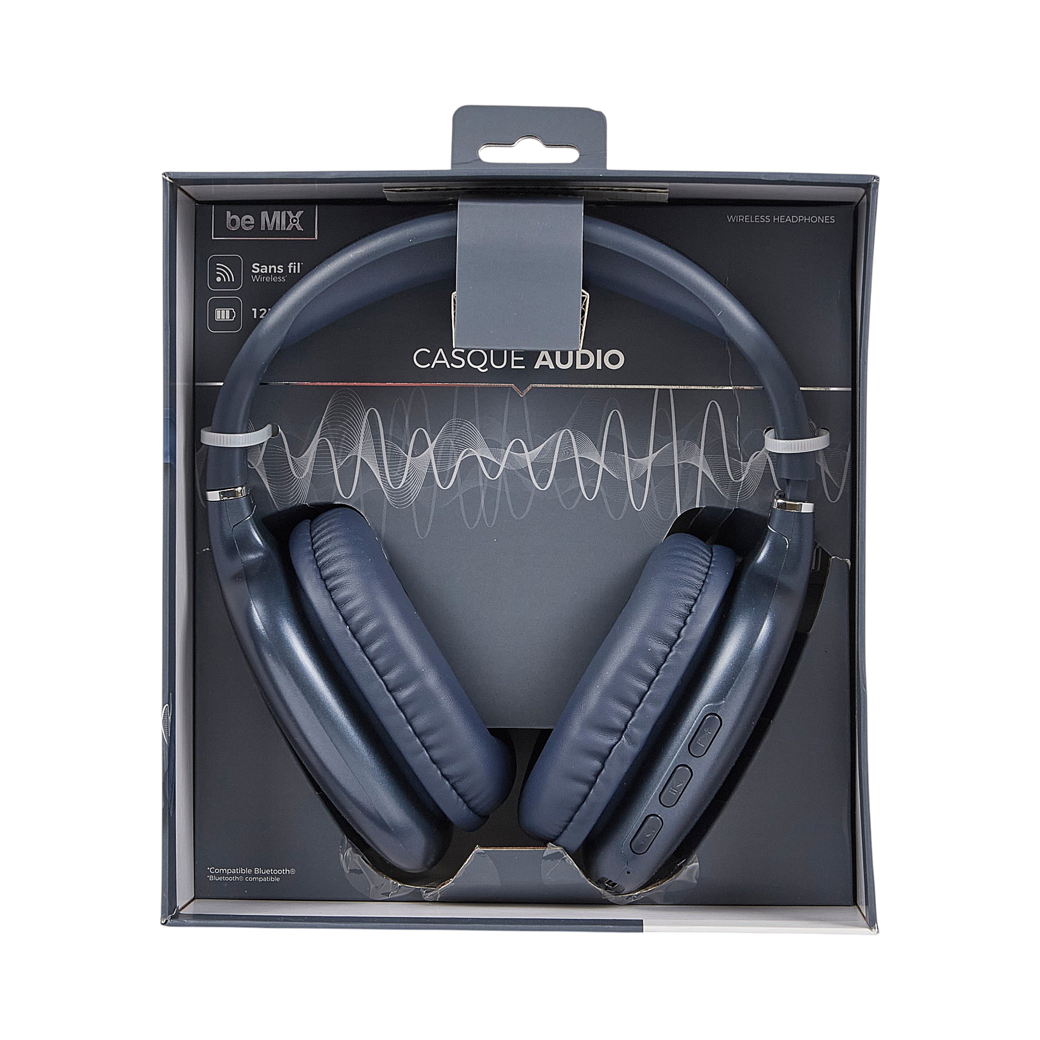 CASQUE SANS FIL PURE DESIGN BLEU