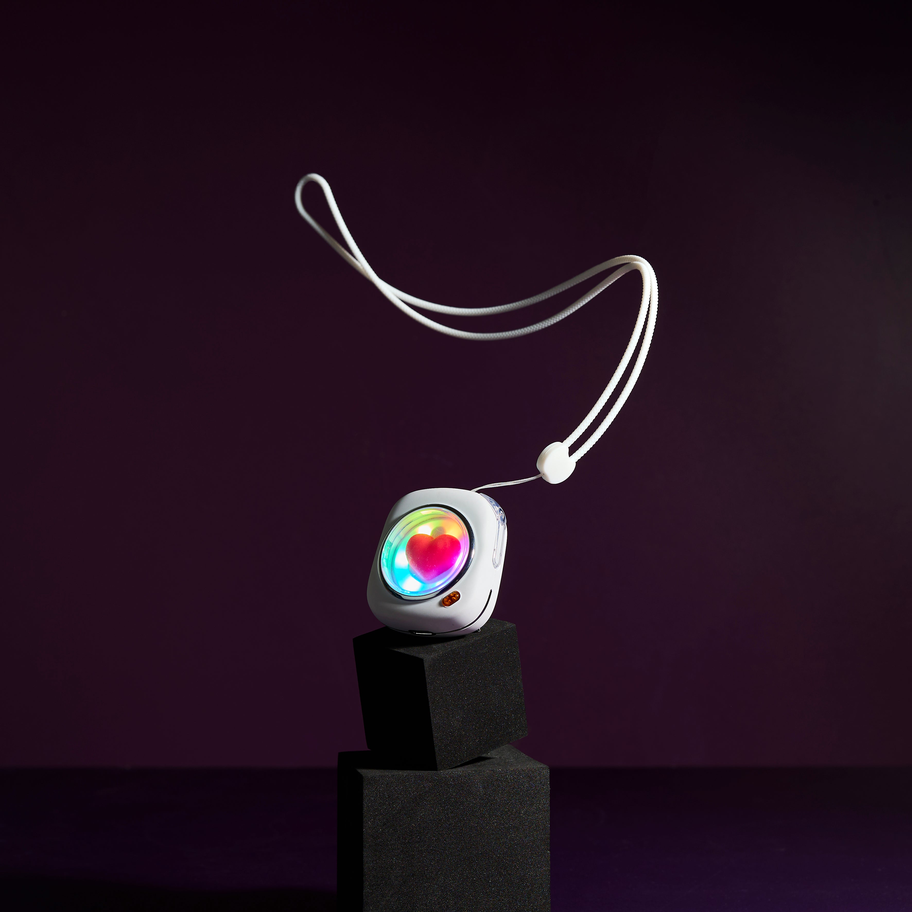 ECOUTEUR SANS FIL BLANC COEUR 3D