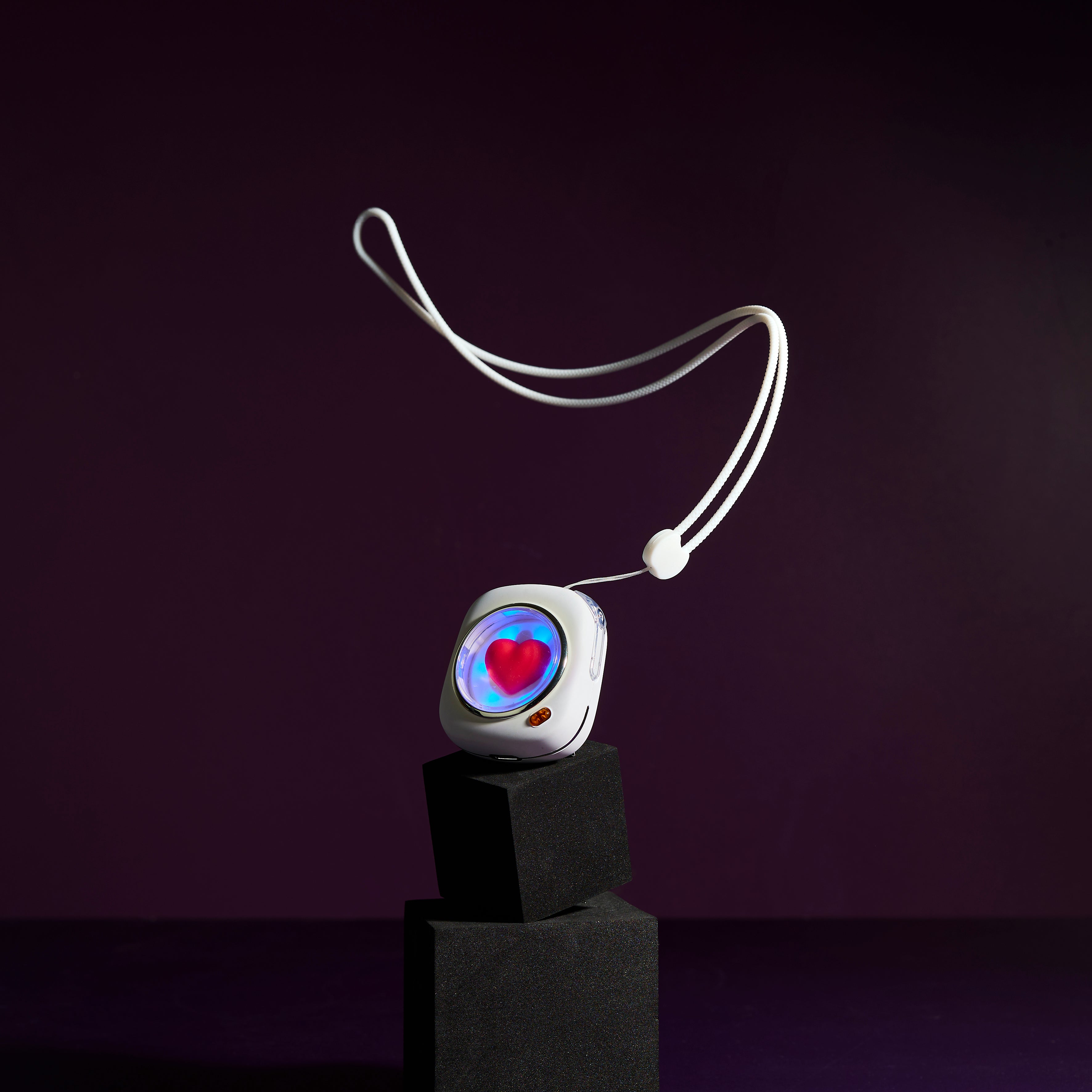 ECOUTEUR SANS FIL BLANC COEUR 3D
