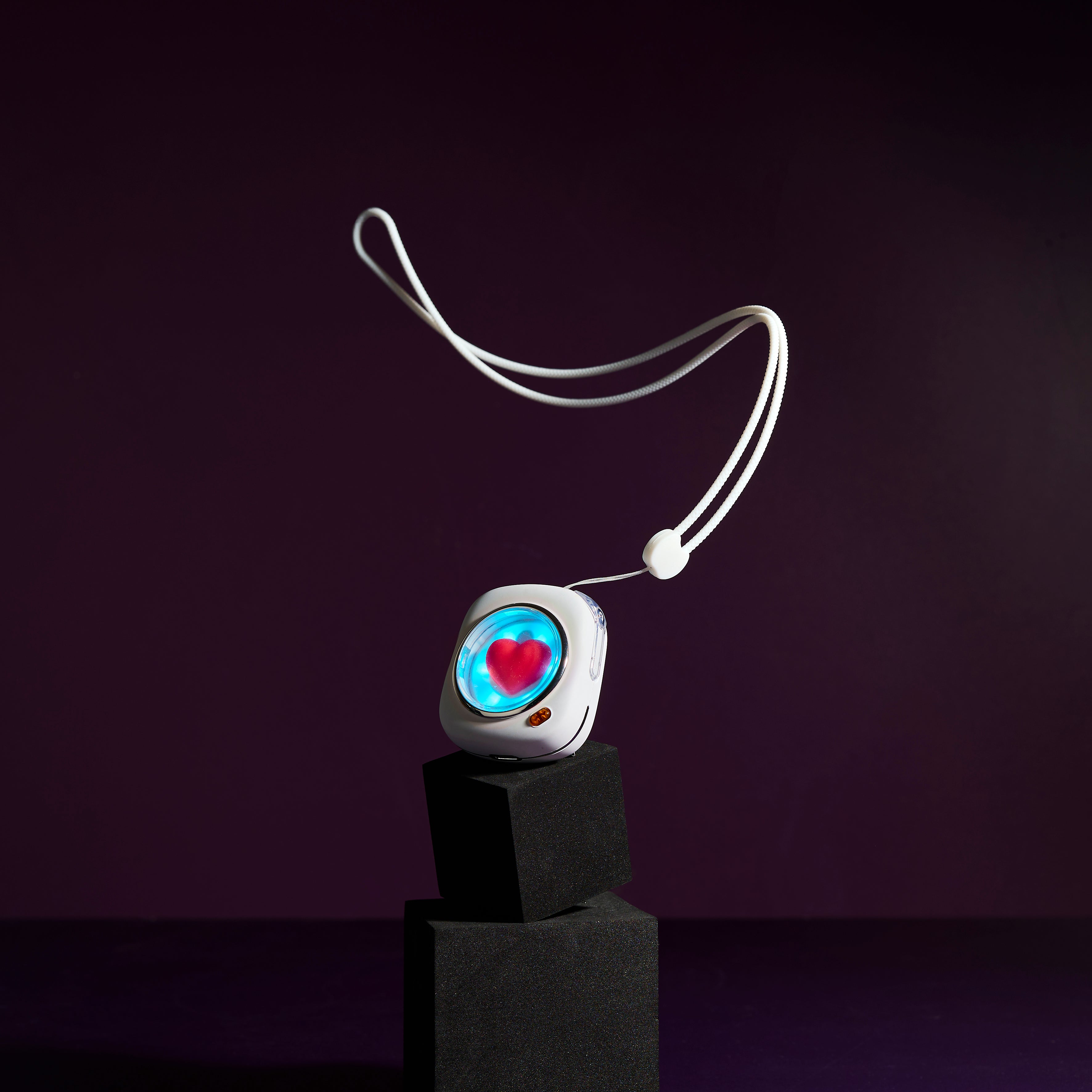 ECOUTEUR SANS FIL BLANC COEUR 3D