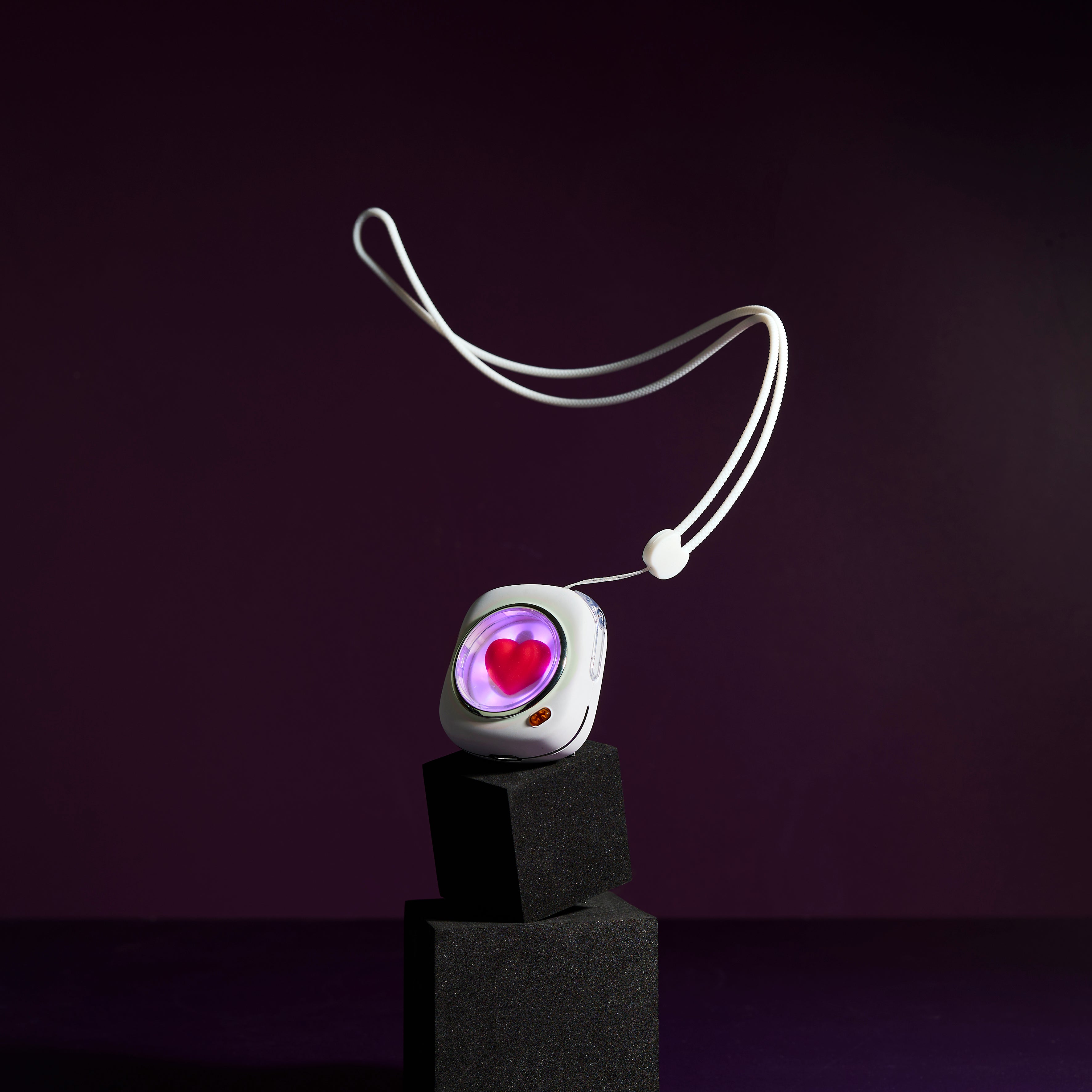 ECOUTEUR SANS FIL BLANC COEUR 3D