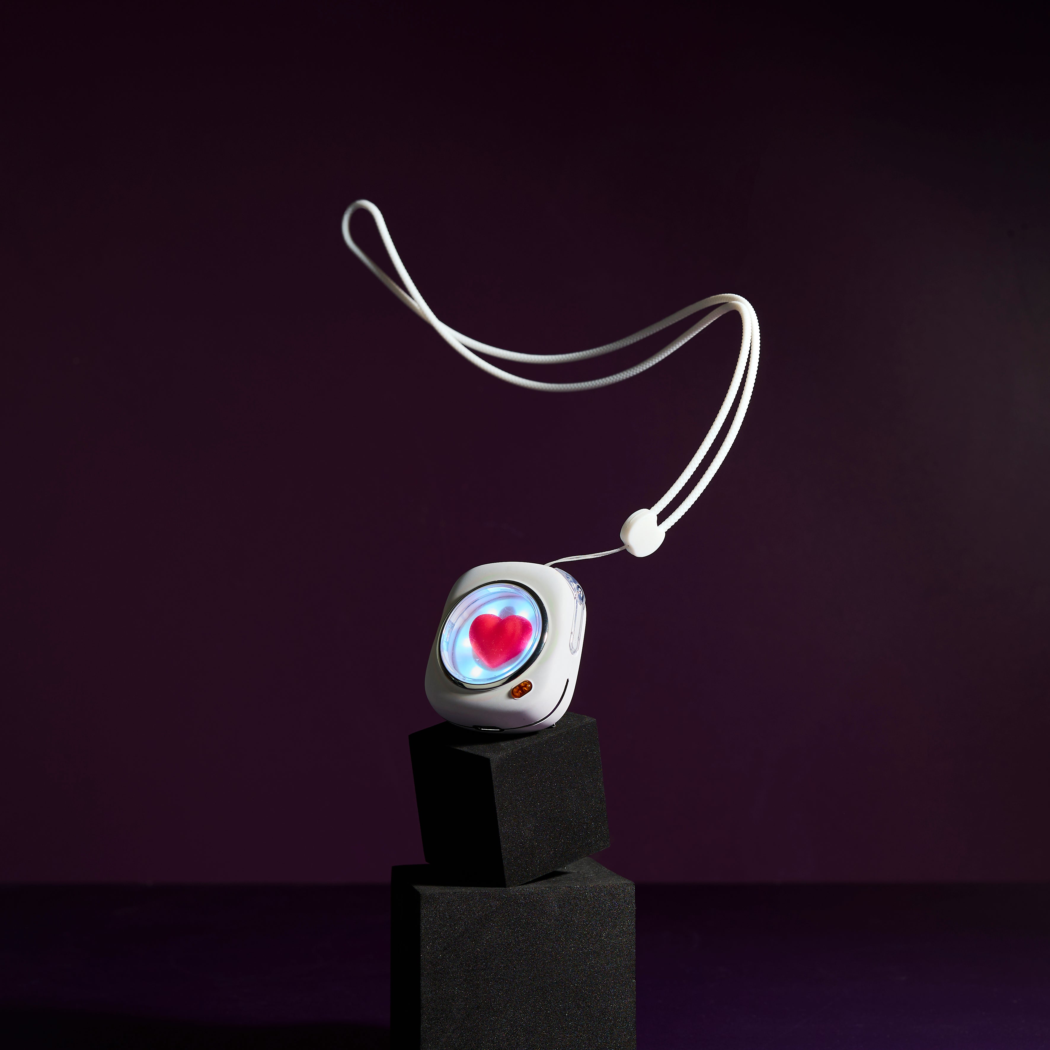 ECOUTEUR SANS FIL BLANC COEUR 3D