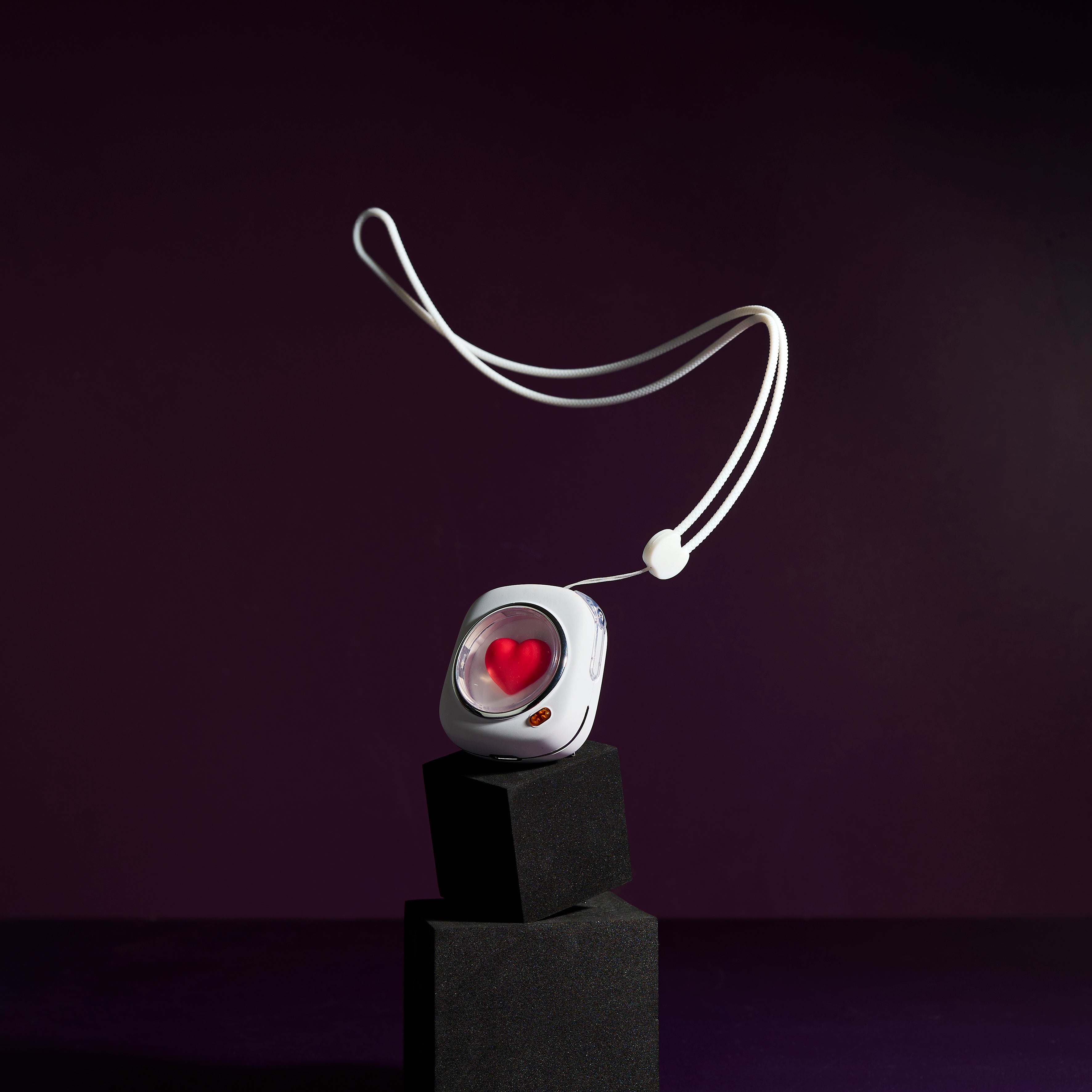 ECOUTEUR SANS FIL BLANC COEUR 3D