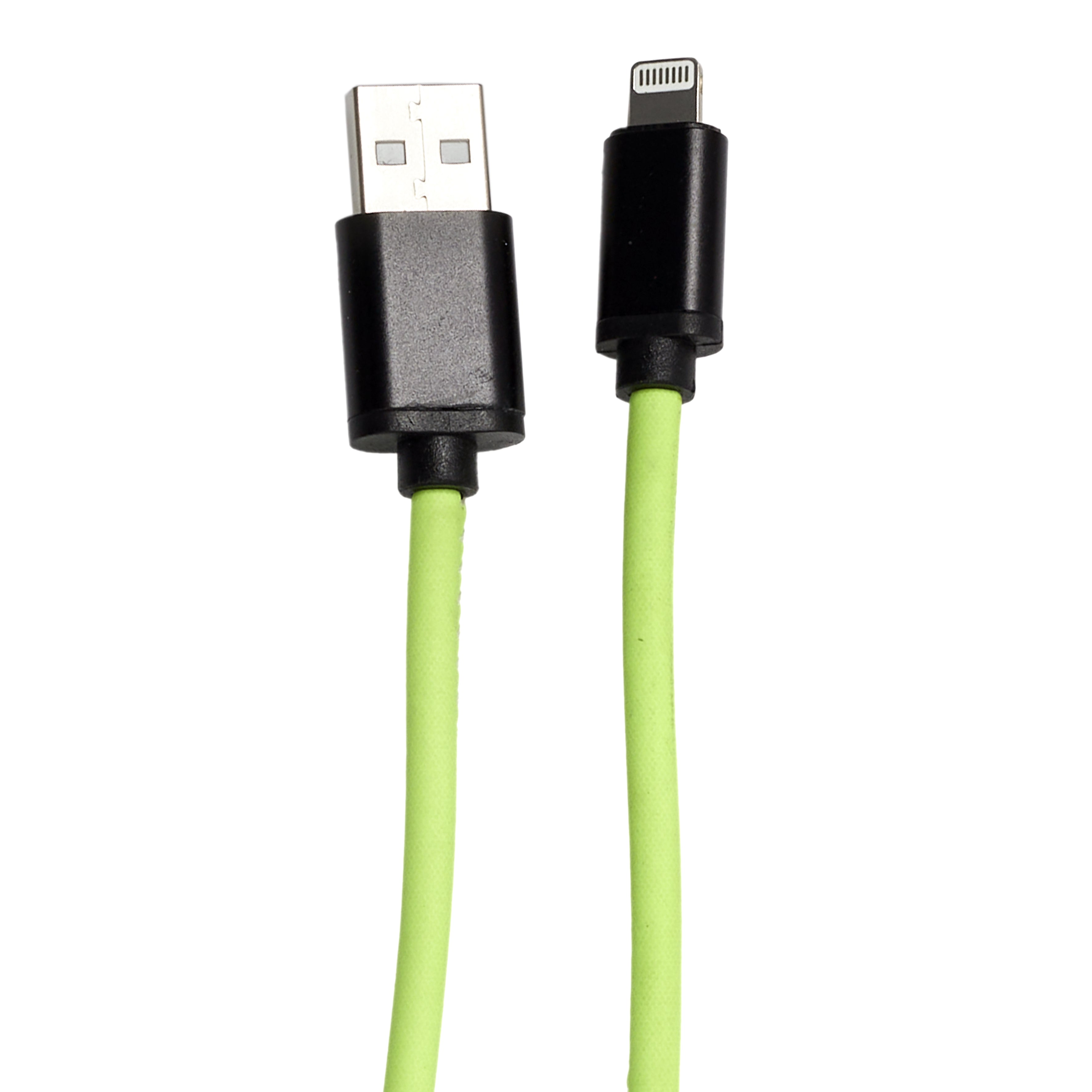 CABLE CHG RAPIDE 2A IPHONE PHOSPHORESCENT 2M