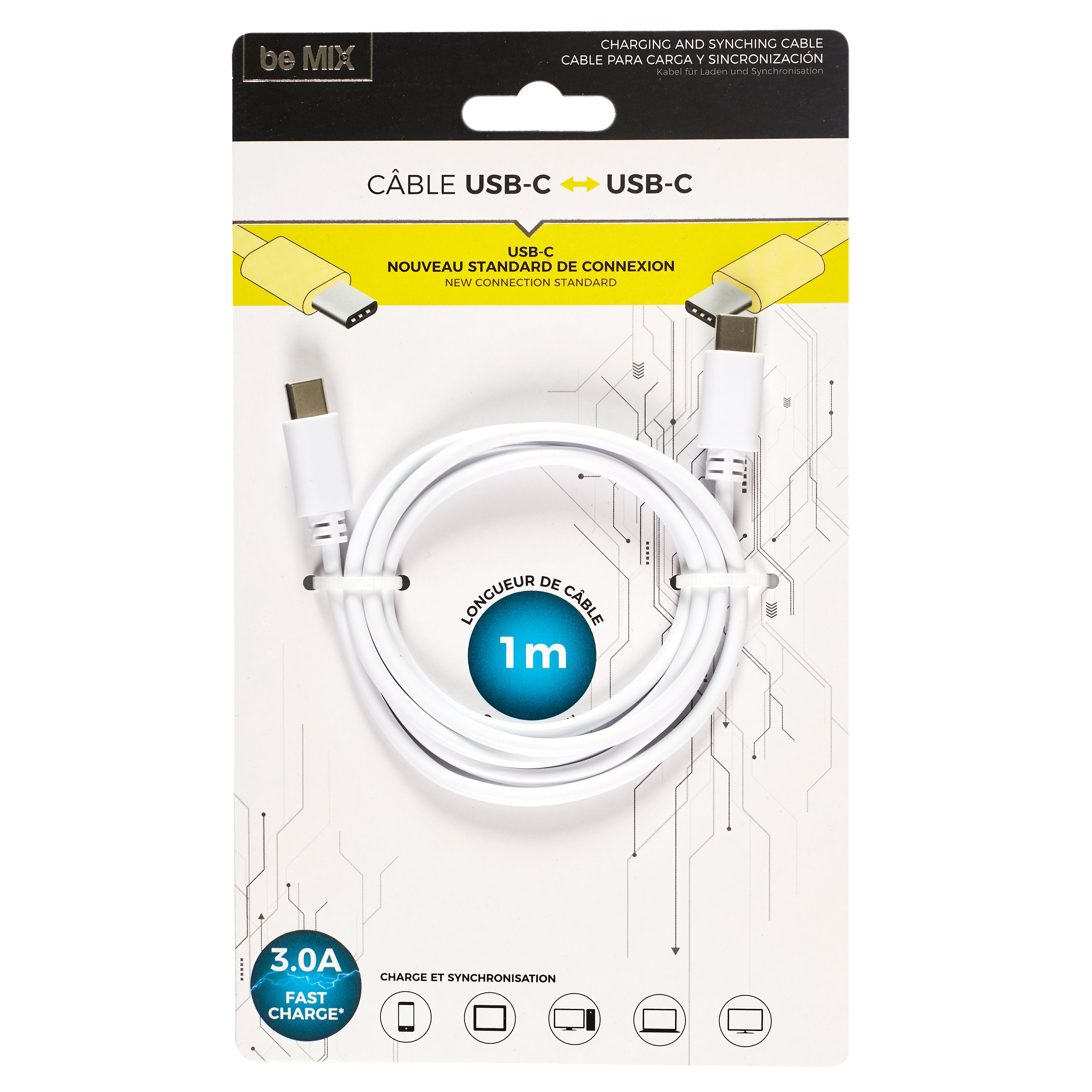 CABLE ULTRA RAPIDE 3A SYNC PORT USB C TYPE C