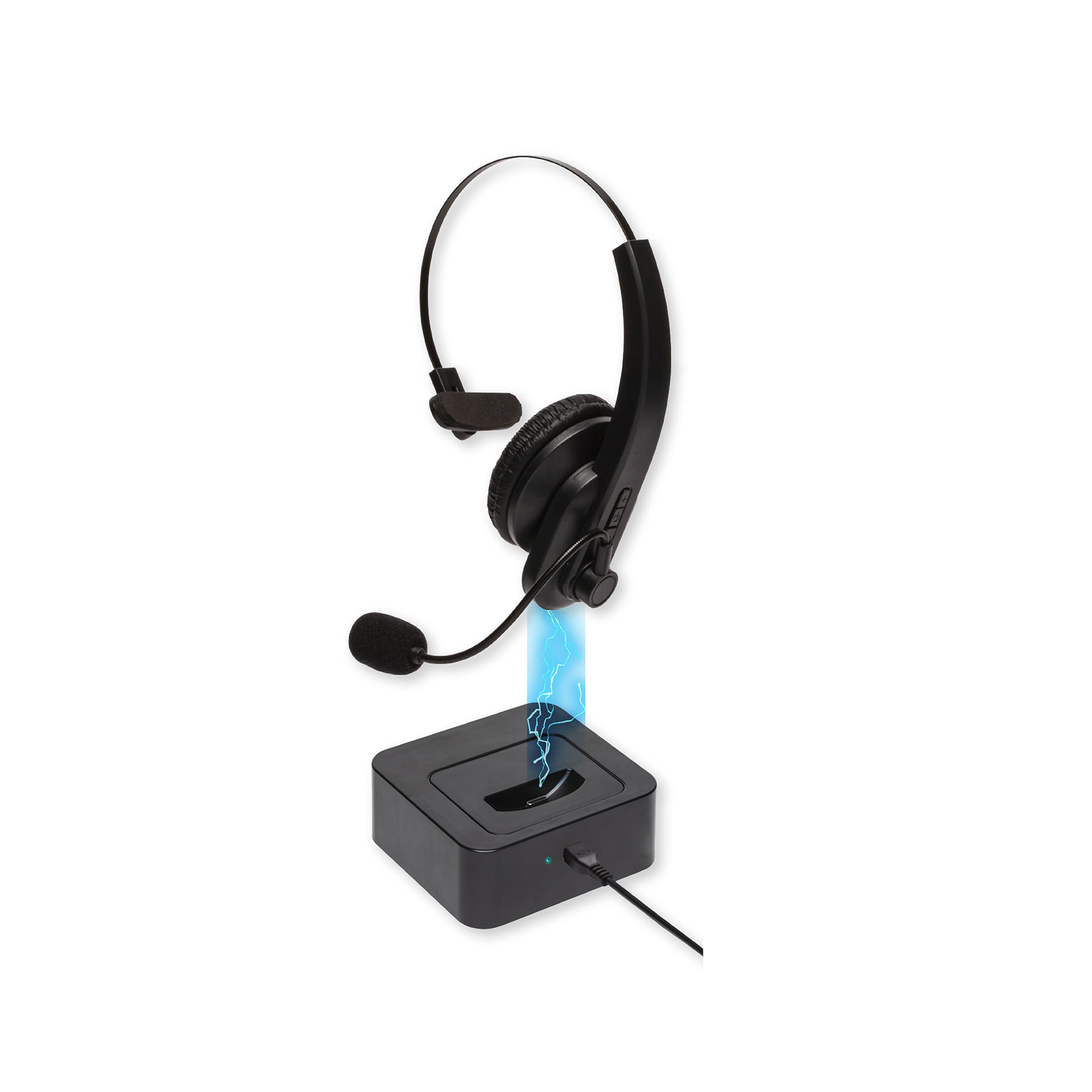 CASQUE MICROPHONE SANS FIL BASE DE CHARGEMENT