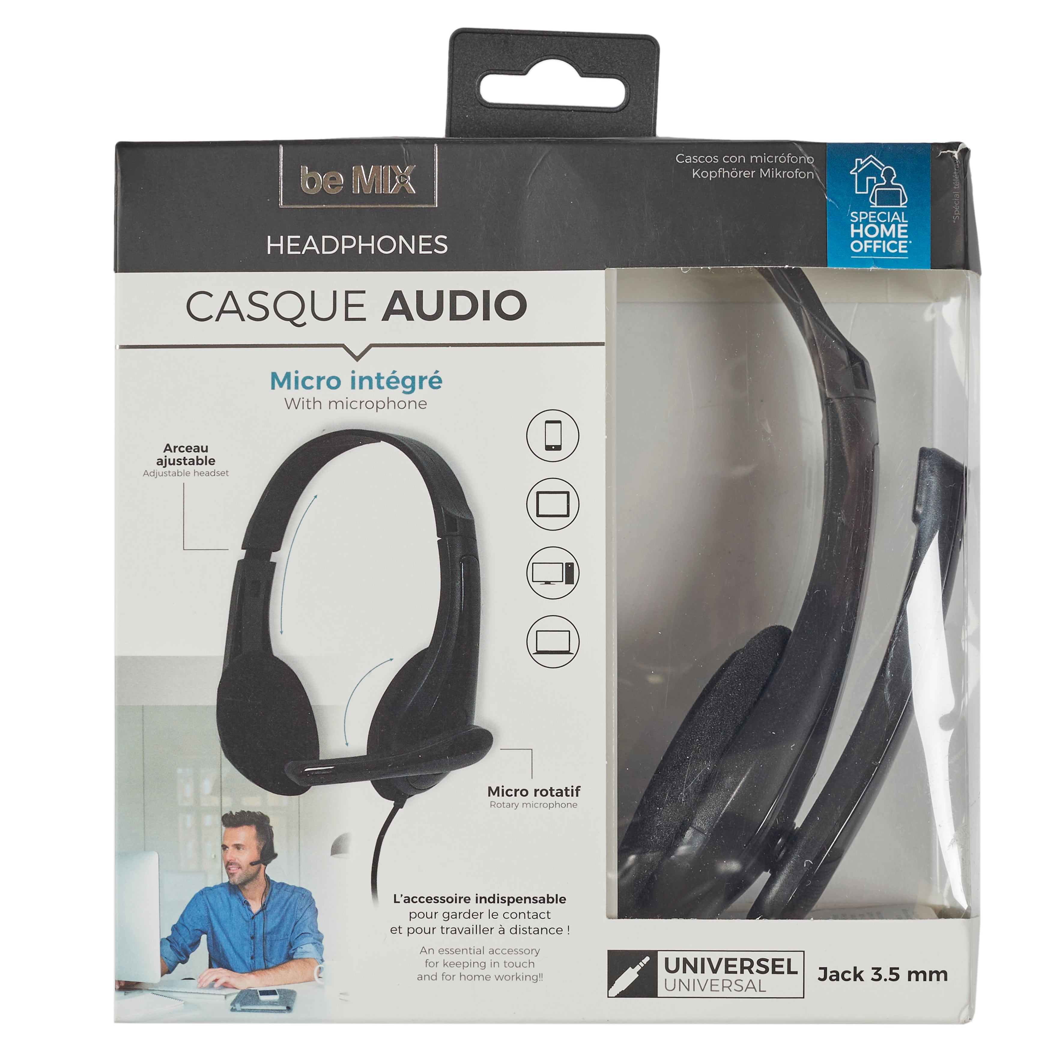 CASQUE MICROPHONE FILAIRE