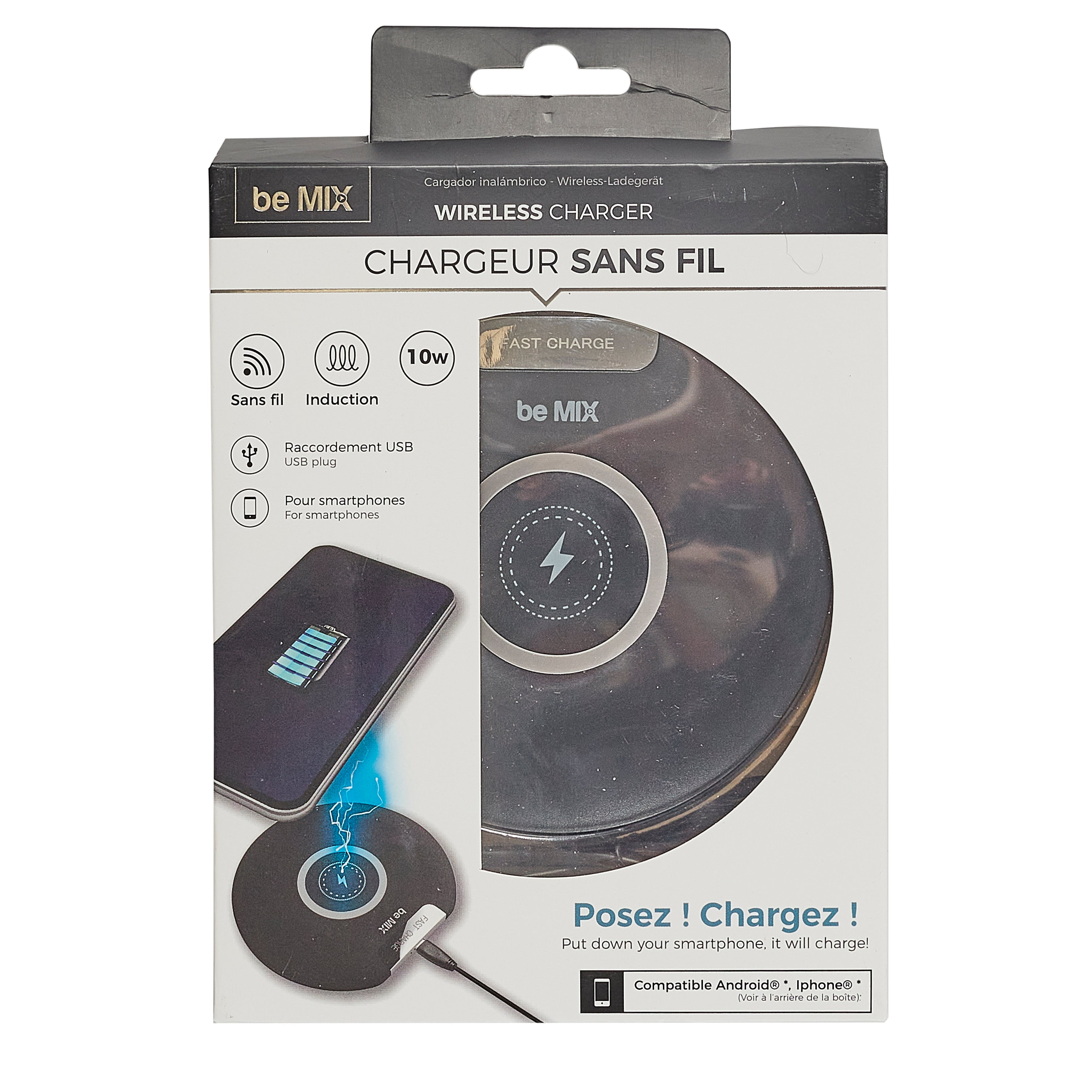 CHARGEUR INDUCTION CHARGE RAPIDE 10W