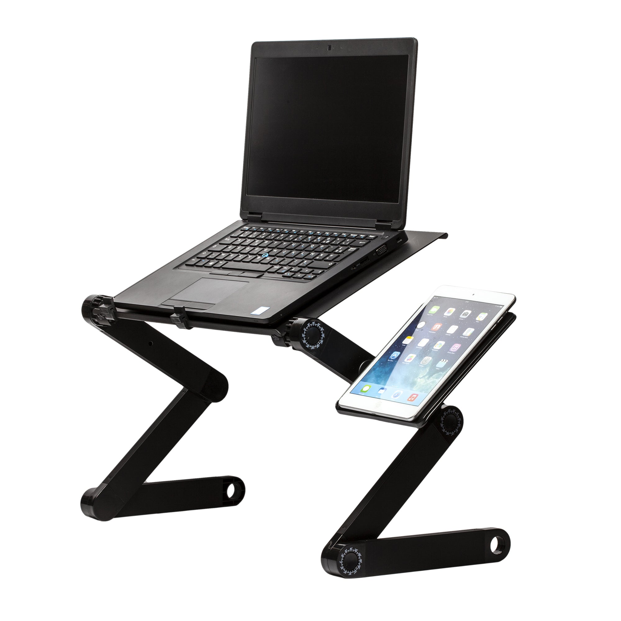 POSTE DE TRAVAIL REGLABLE PC TABLETTE SOURIS