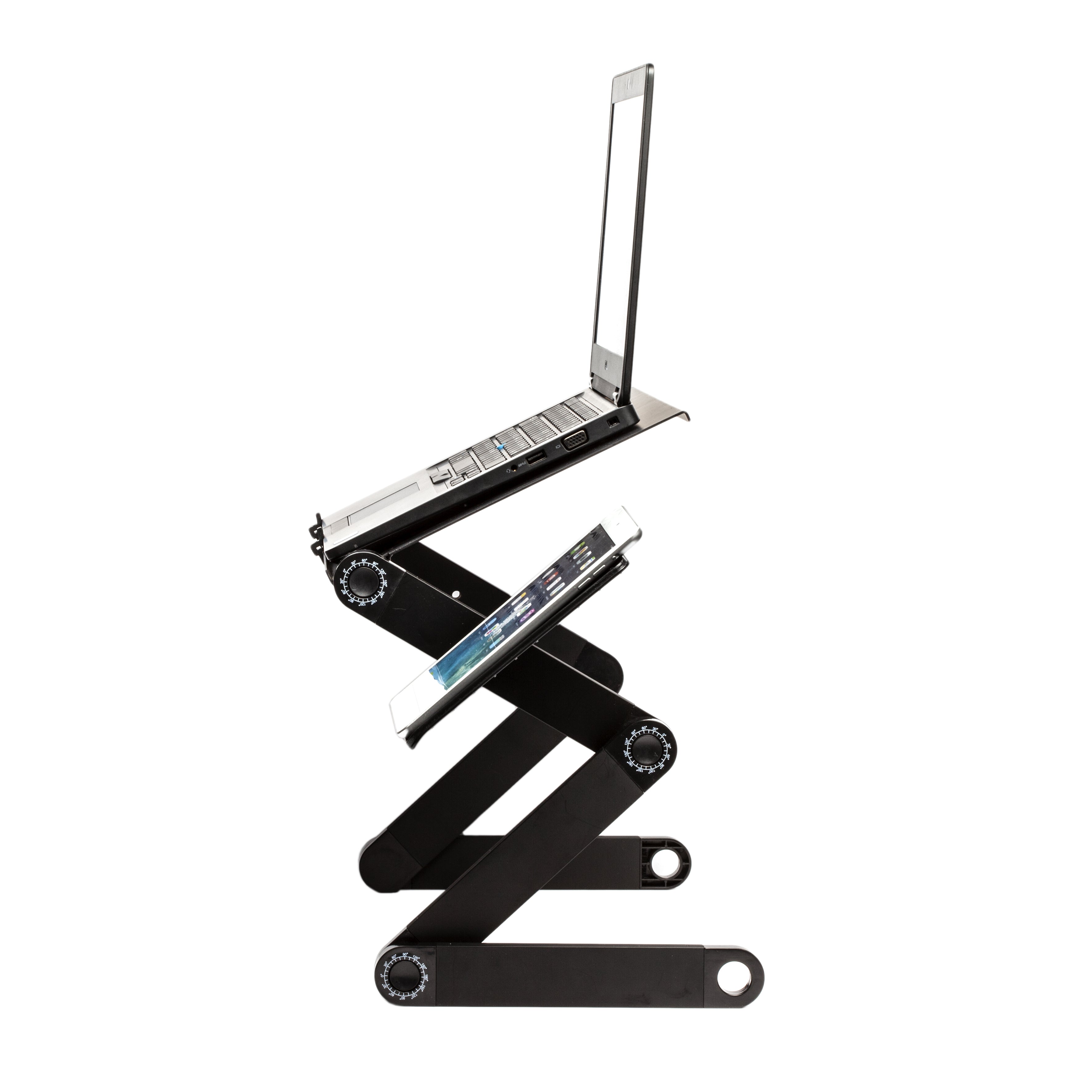 POSTE DE TRAVAIL REGLABLE PC TABLETTE SOURIS