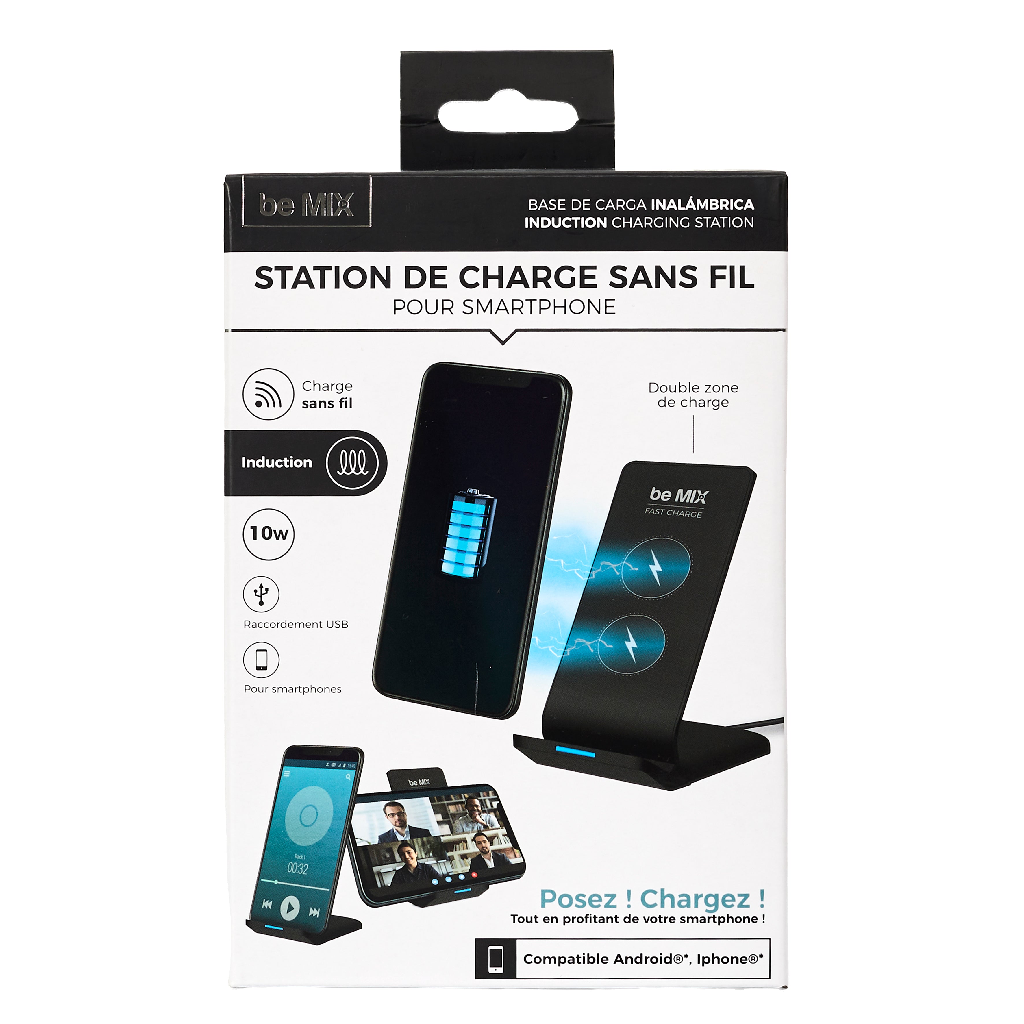 STATION DE CHARGE RAPIDE INDUCTION 10W