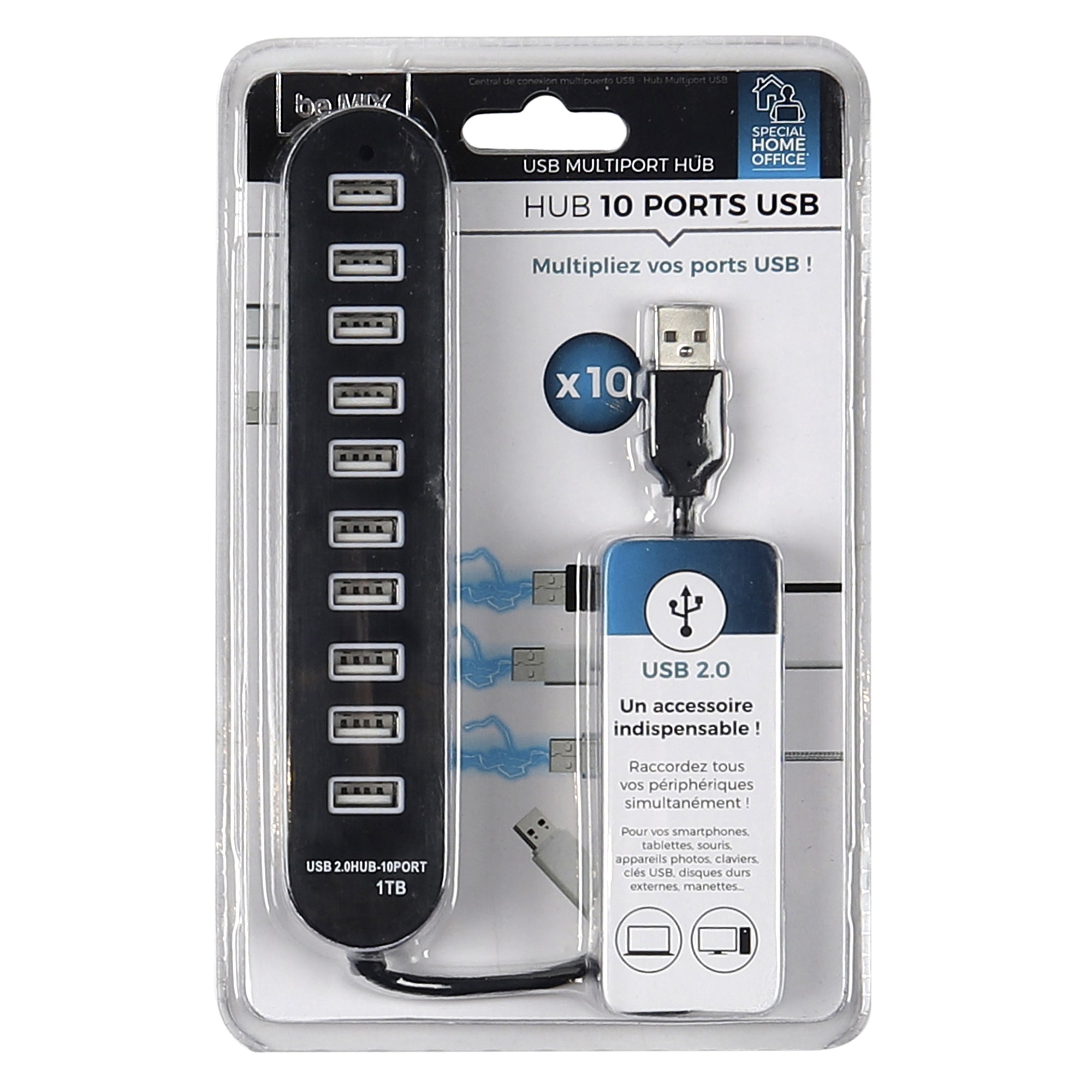 HUB MULTIPORT USB X10