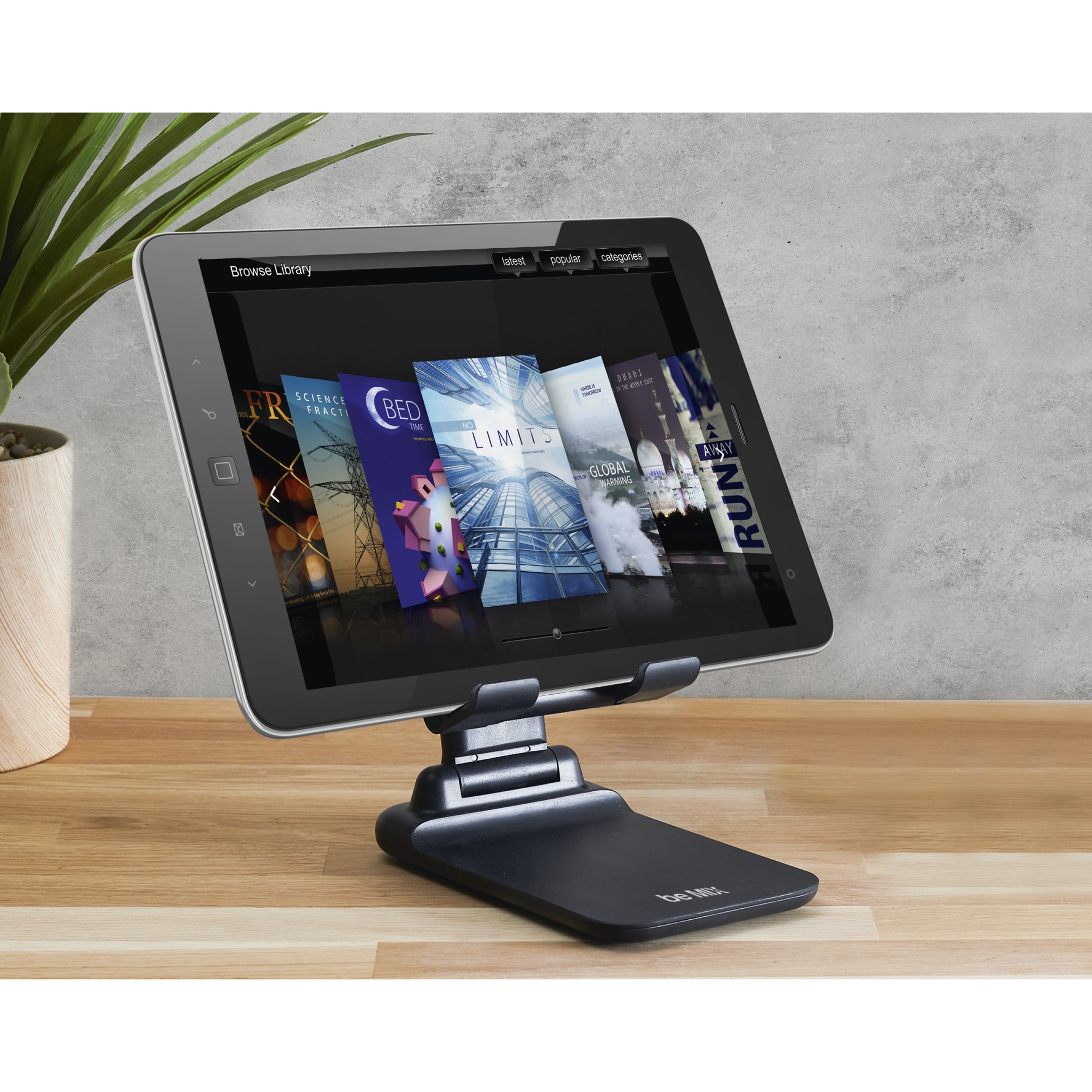 SUPPORT TELEPHONE TABLETTE PLIABLE