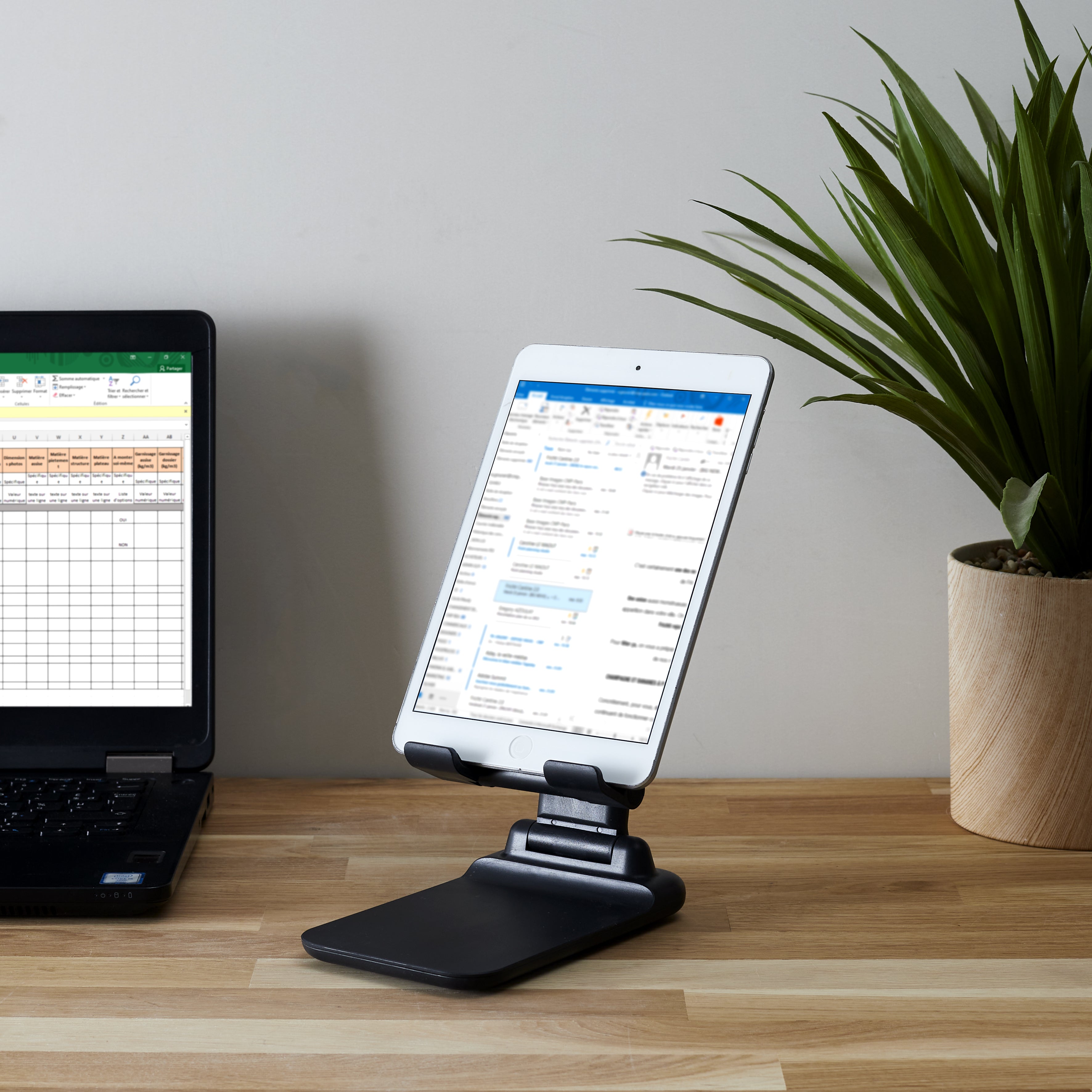 SUPPORT TELEPHONE TABLETTE PLIABLE