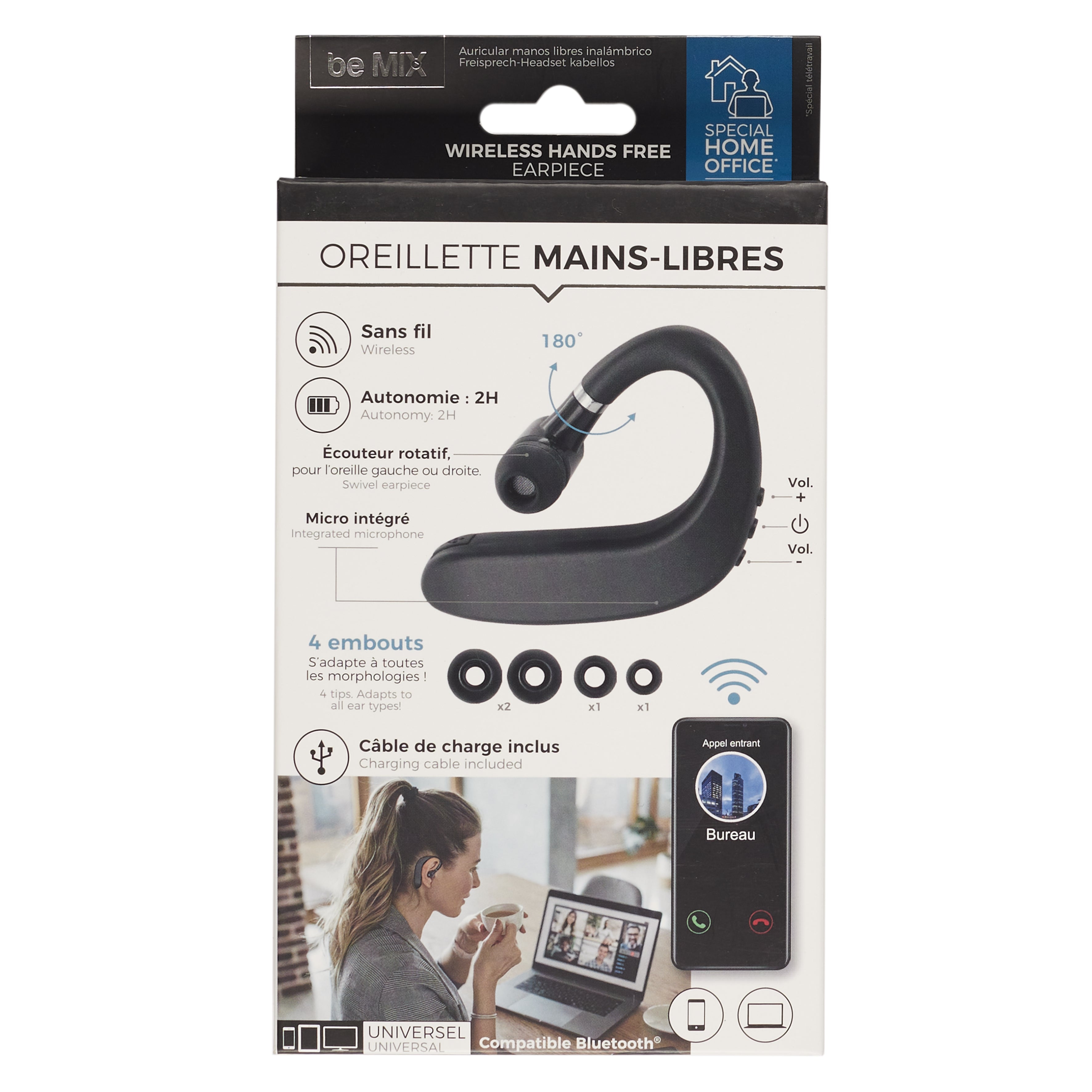OREILLETTE MAIN LIBRE SANS FIL