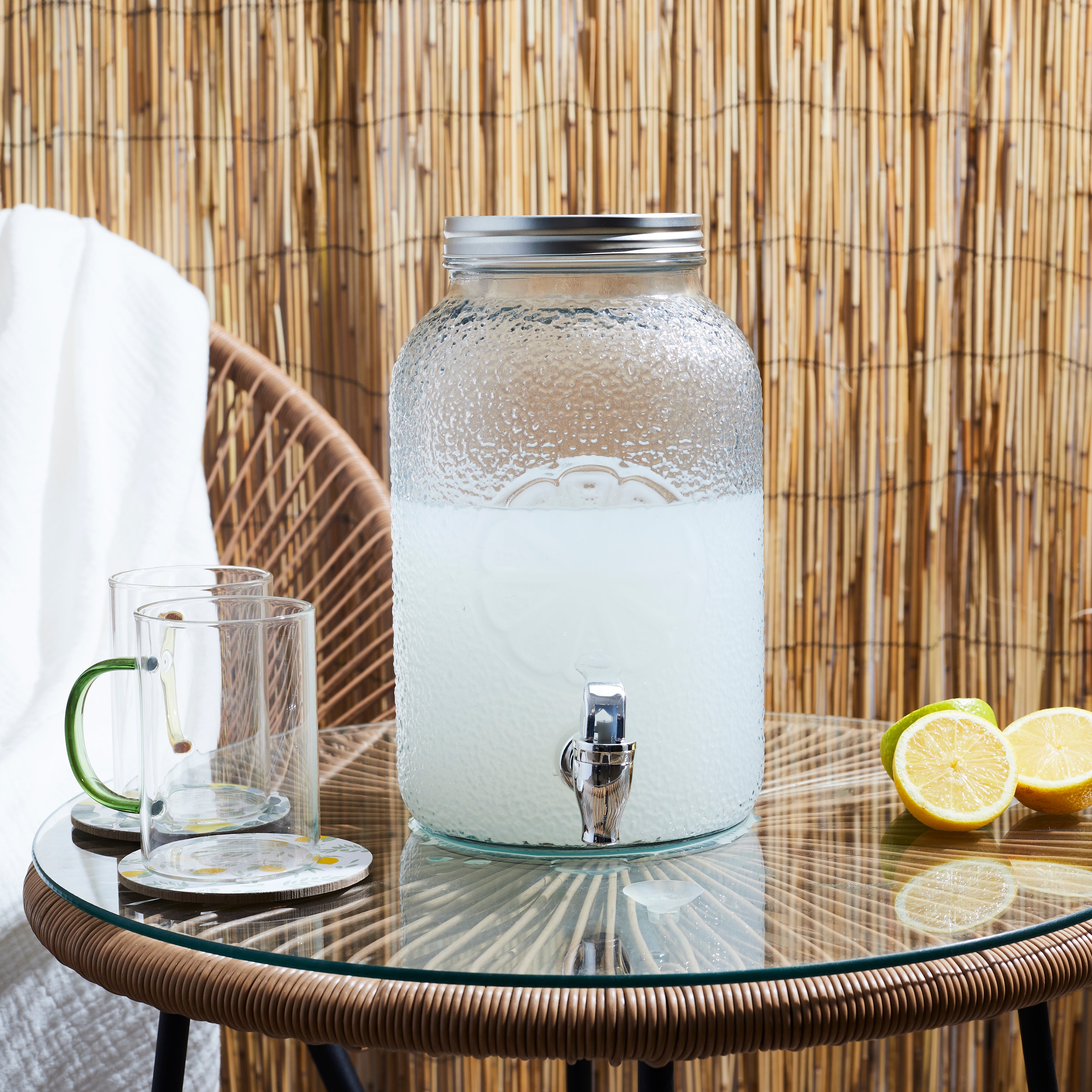 FONTAINE EN VERRE CITRON 3.8L
