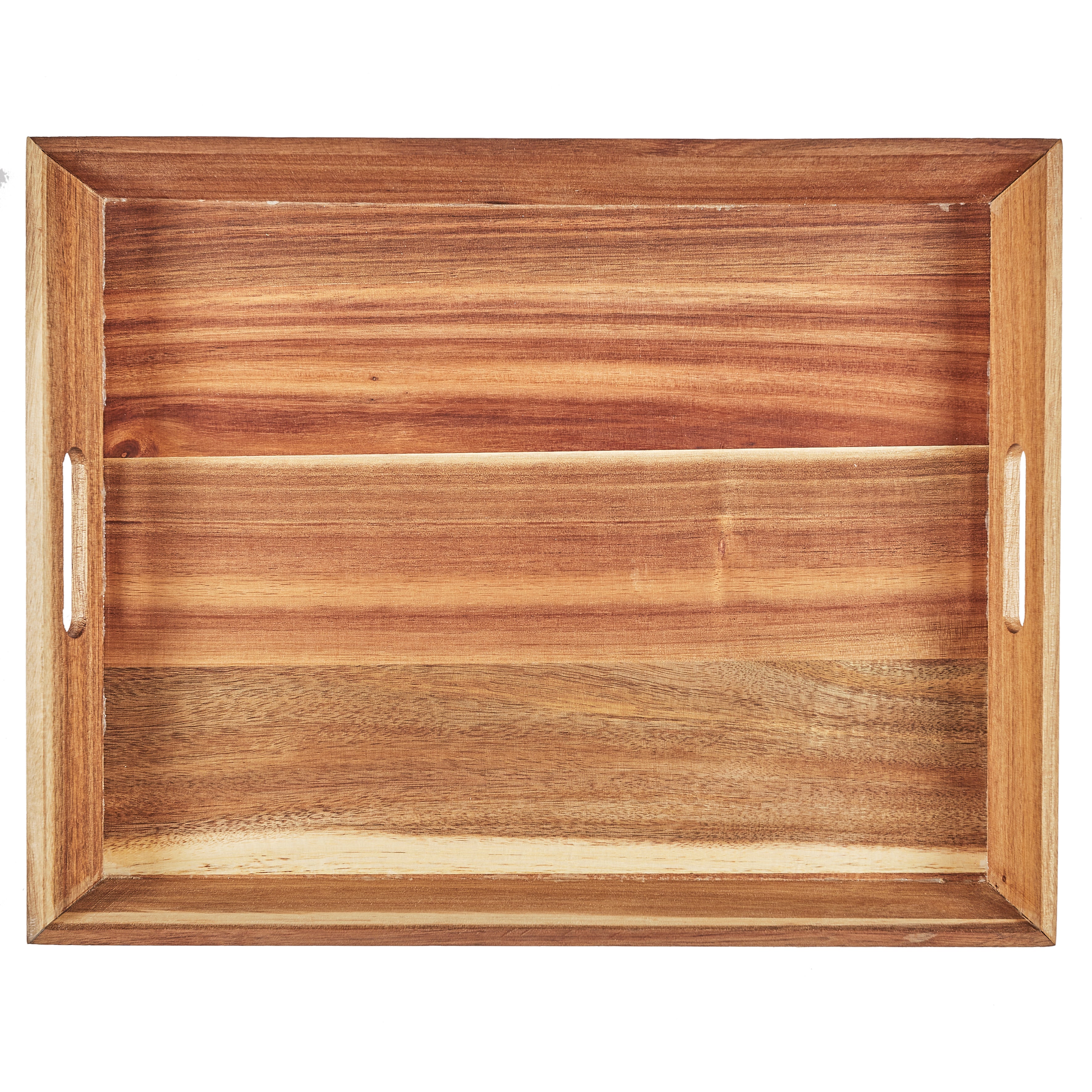 PLATEAU A POIGNEES ACACIA 42X33CM