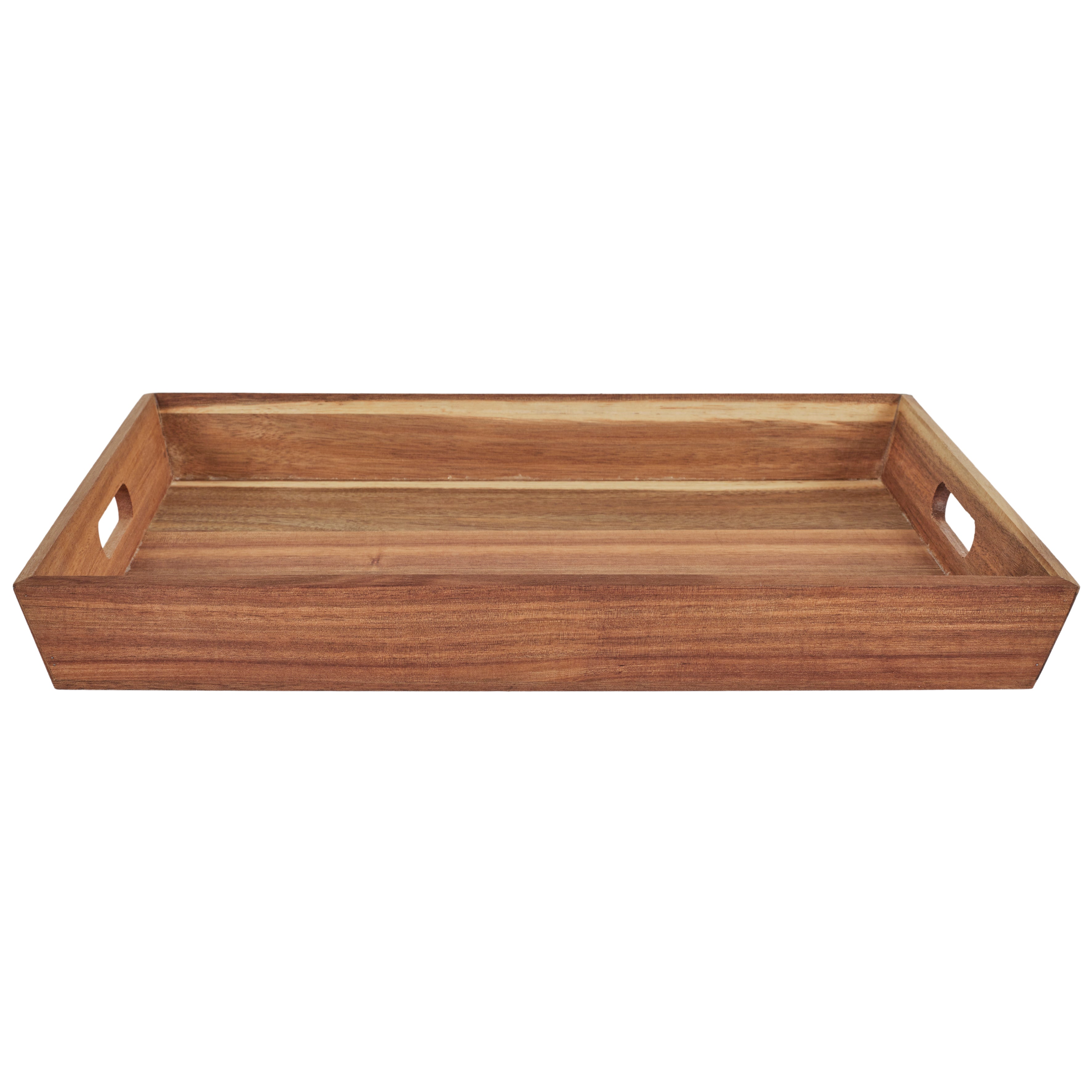 PLATEAU A POIGNEES ACACIA 42X33CM