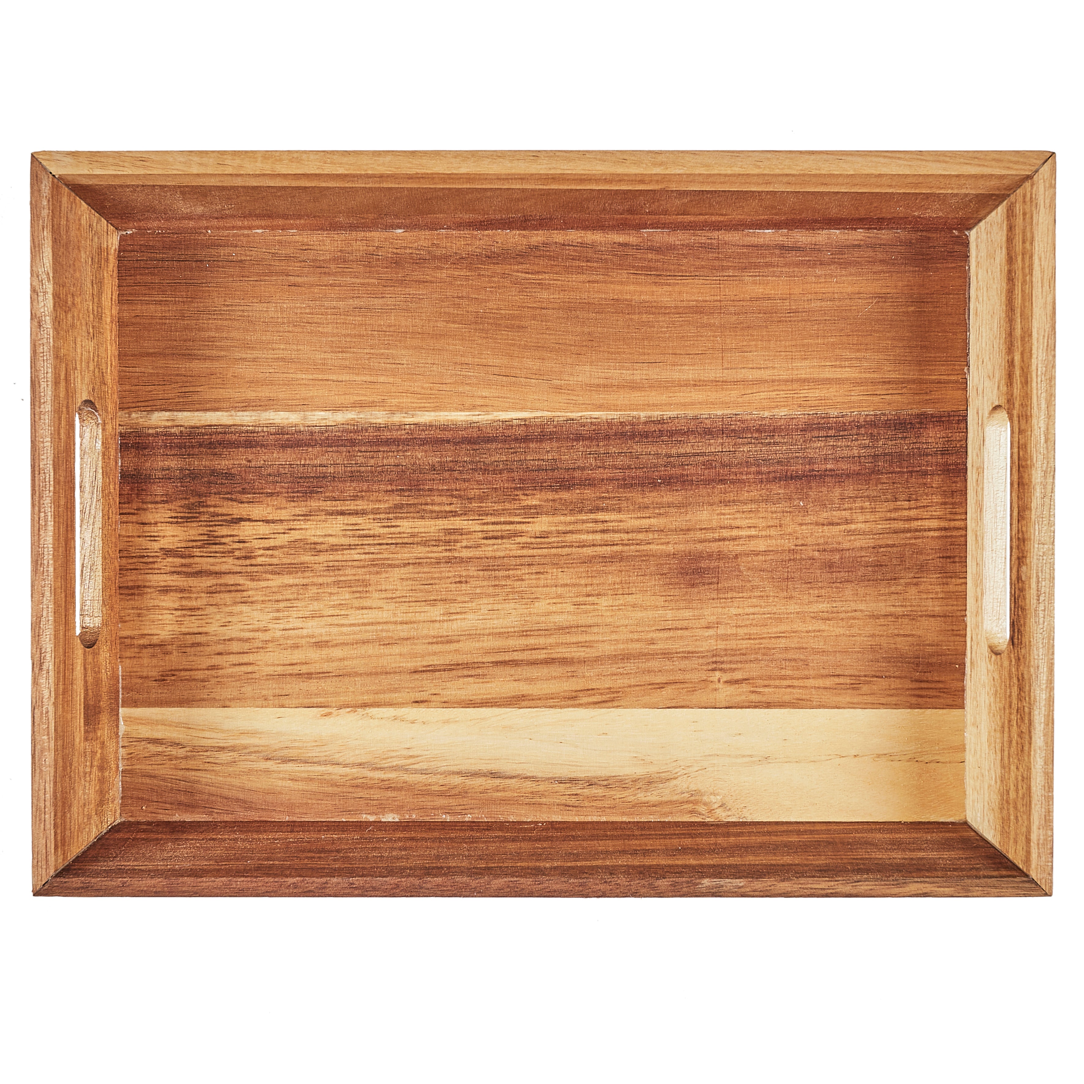 PLATEAU A POIGNEES ACACIA 32X23CM