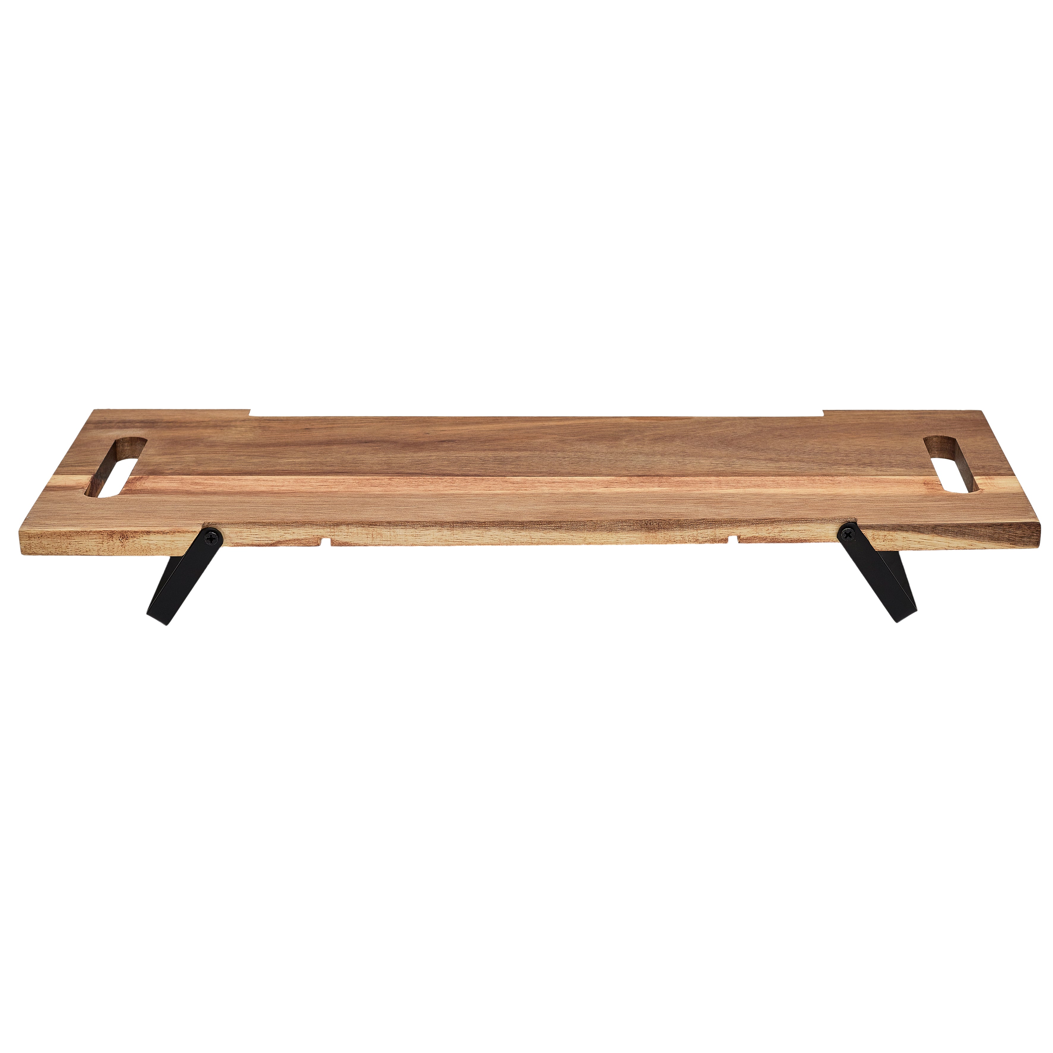 PLANCHE DE PRESENTATION ACACIA PIED METAL 55CM