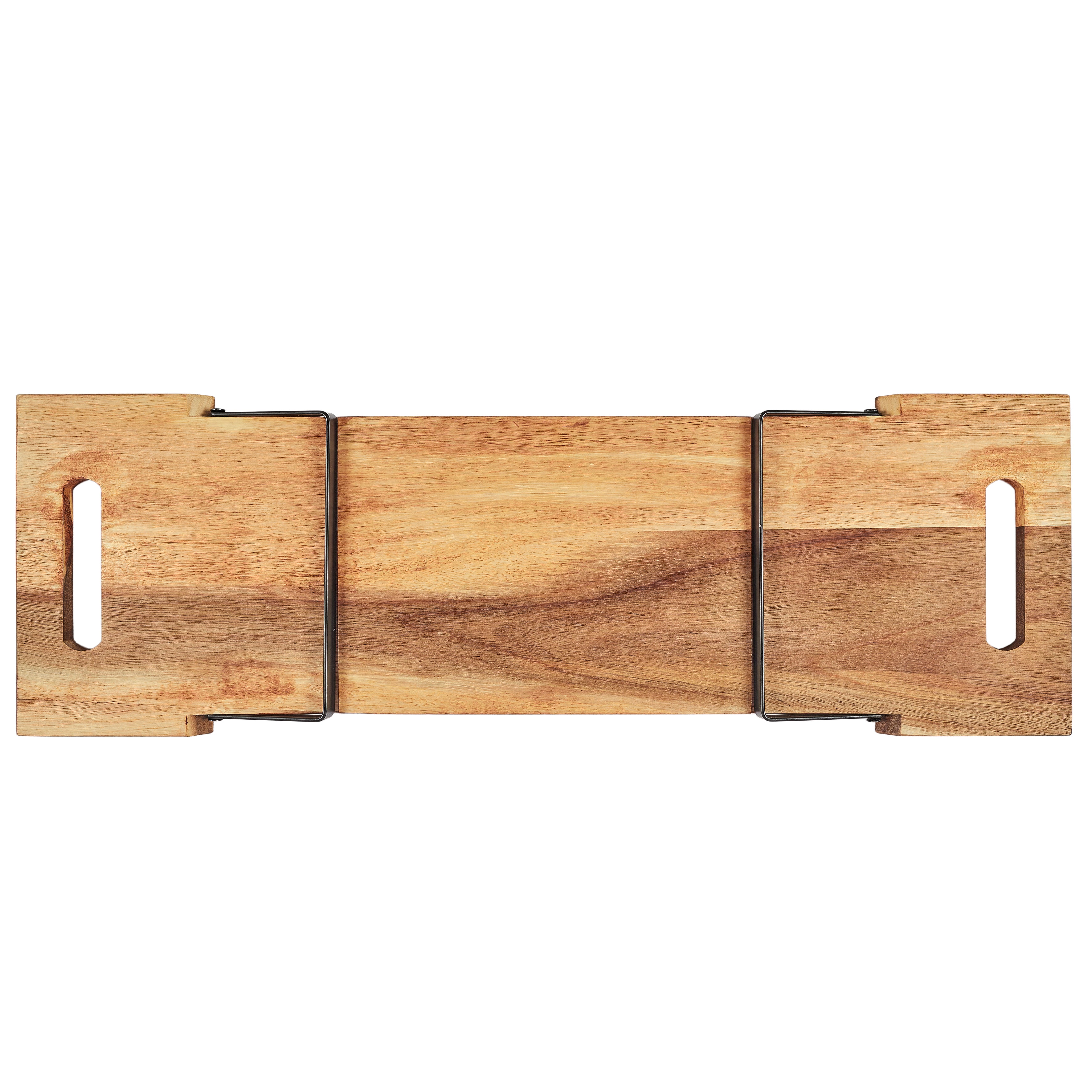 PLANCHE DE PRESENTATION ACACIA PIED METAL 55CM