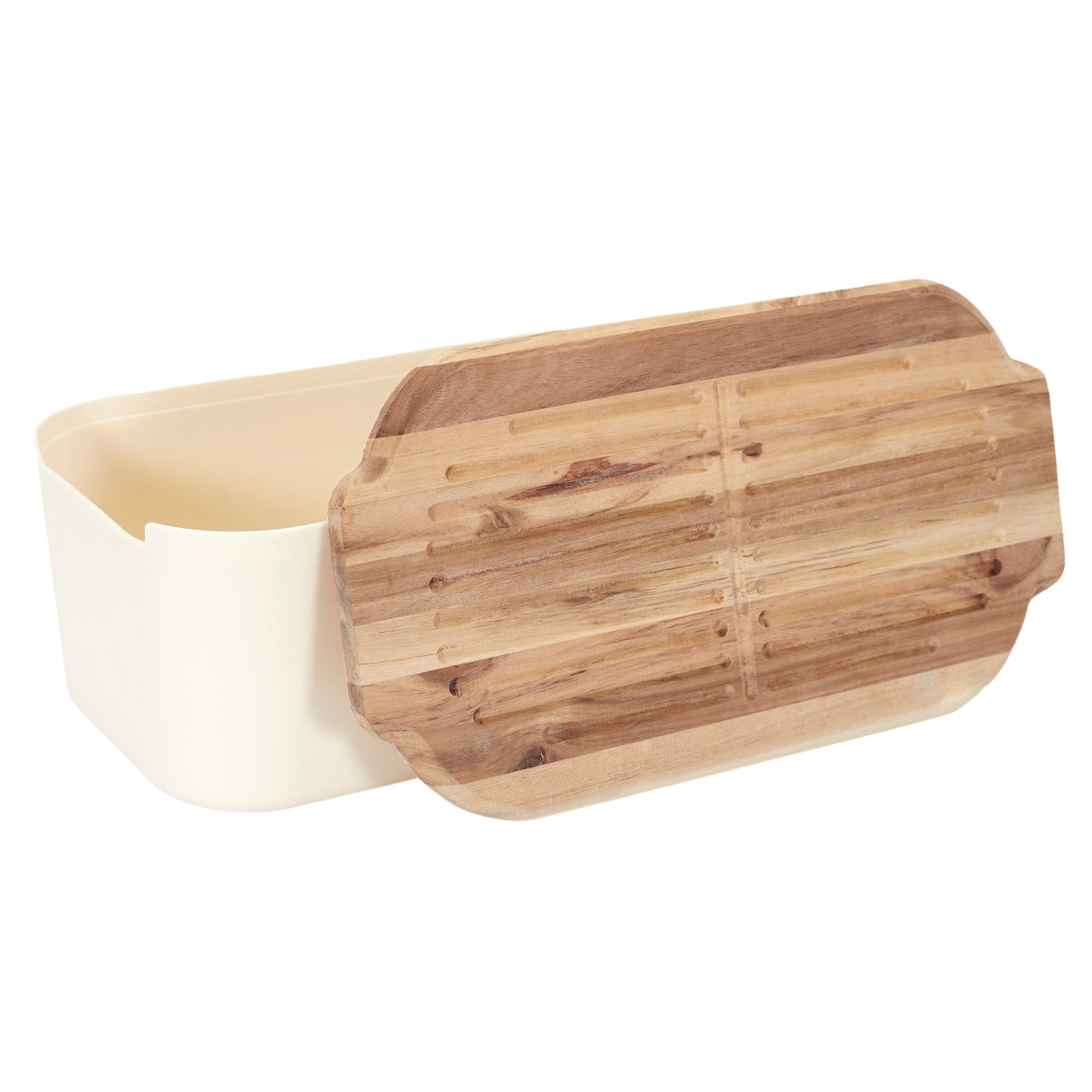 BOITE A PAIN COUVERCLE PLANCHE ACACIA