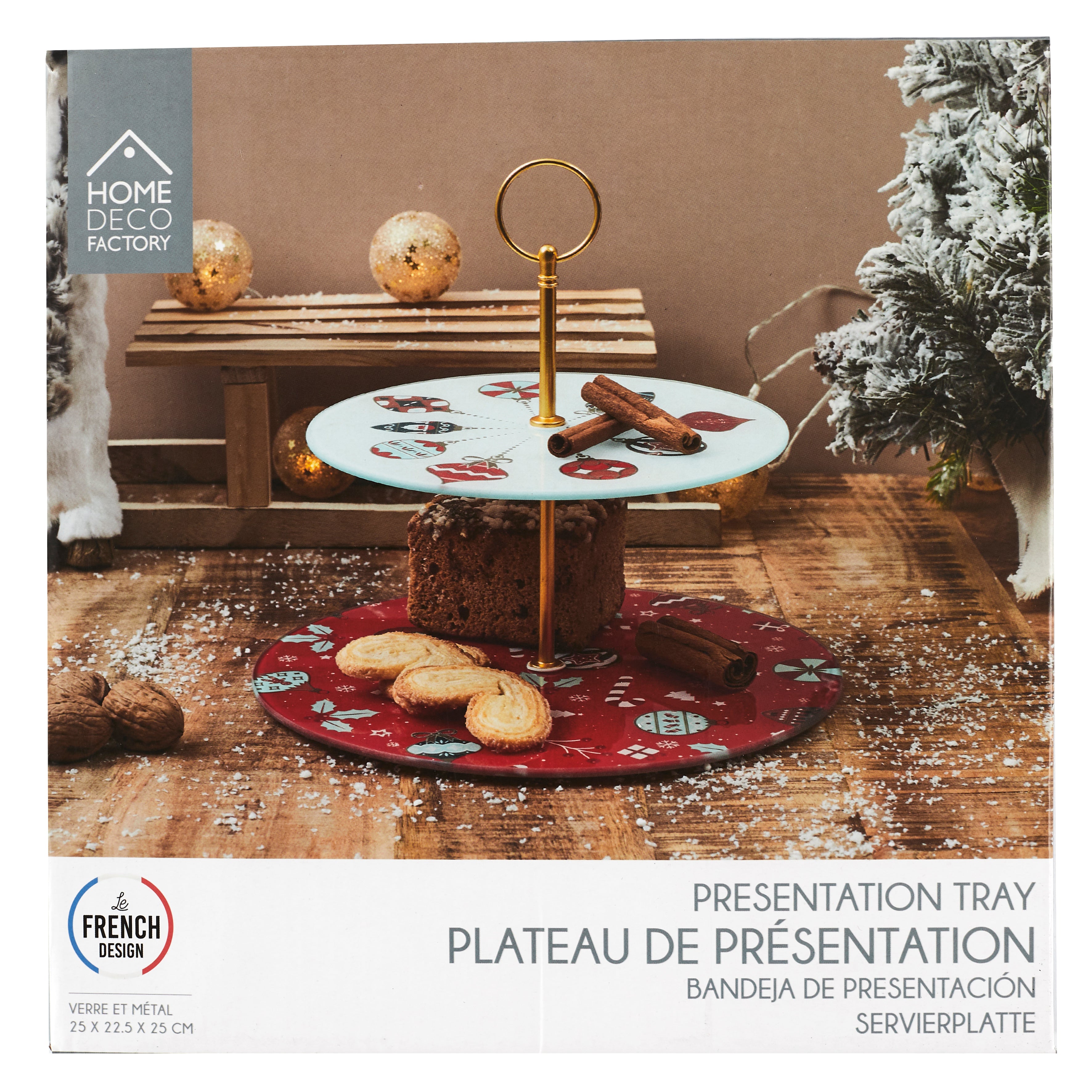 PLATEAU DE PRESENTATION DOUBLE ETAGE NOEL