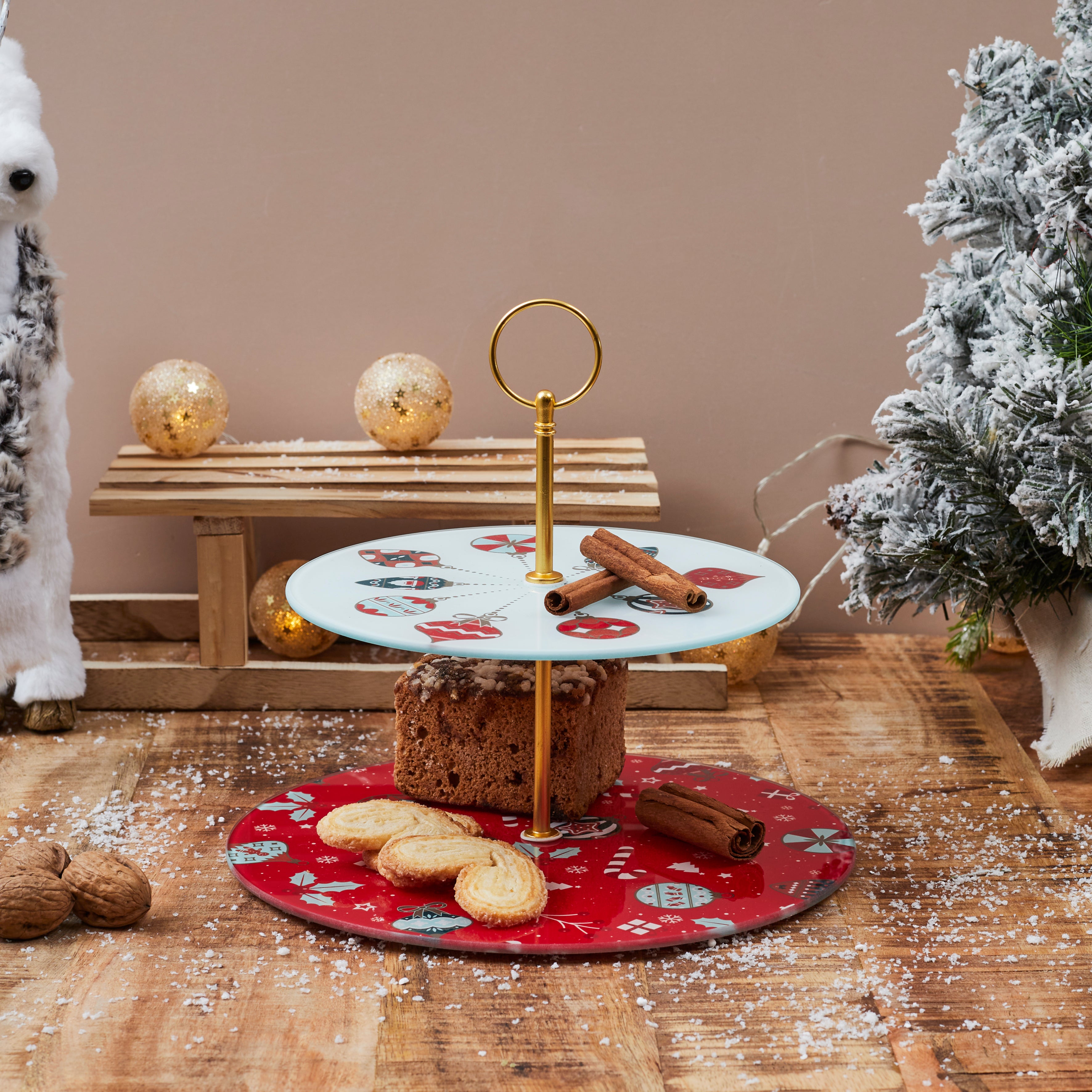 PLATEAU DE PRESENTATION DOUBLE ETAGE NOEL