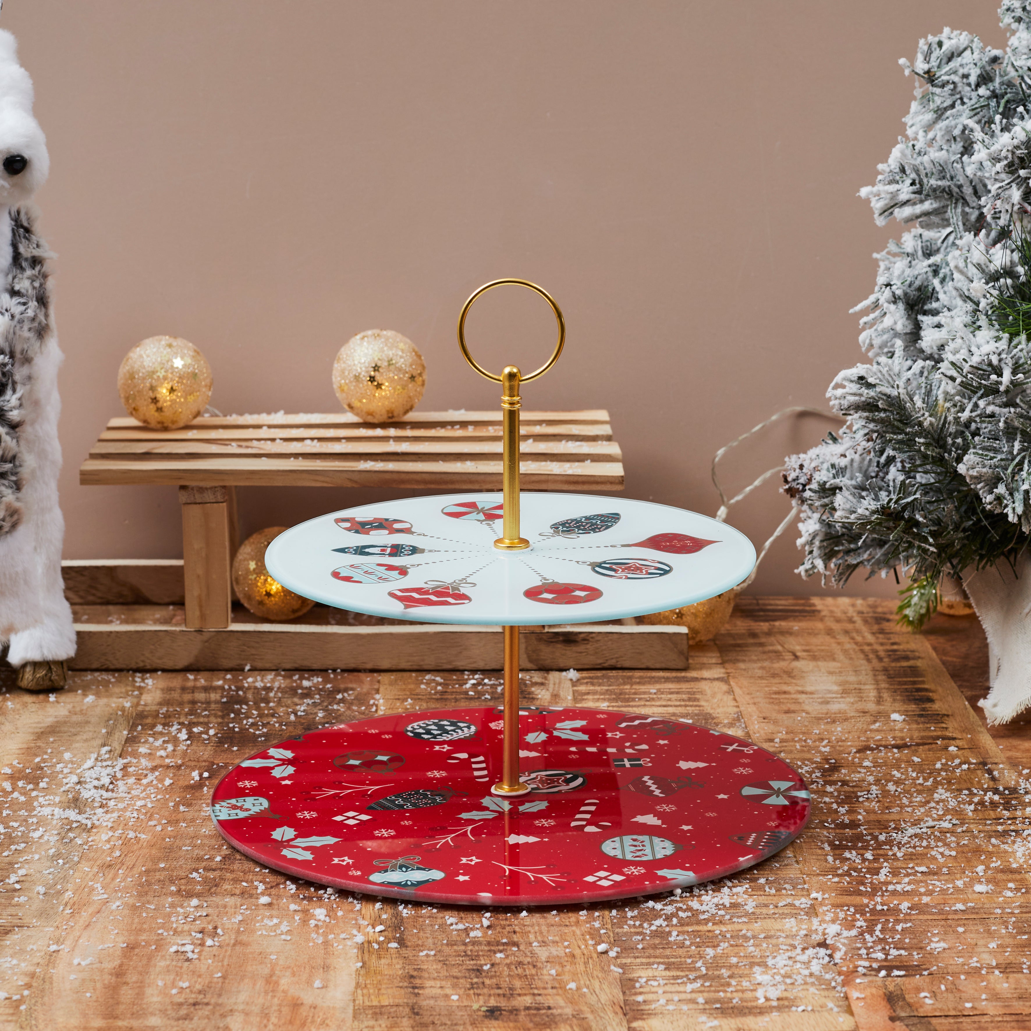 PLATEAU DE PRESENTATION DOUBLE ETAGE NOEL