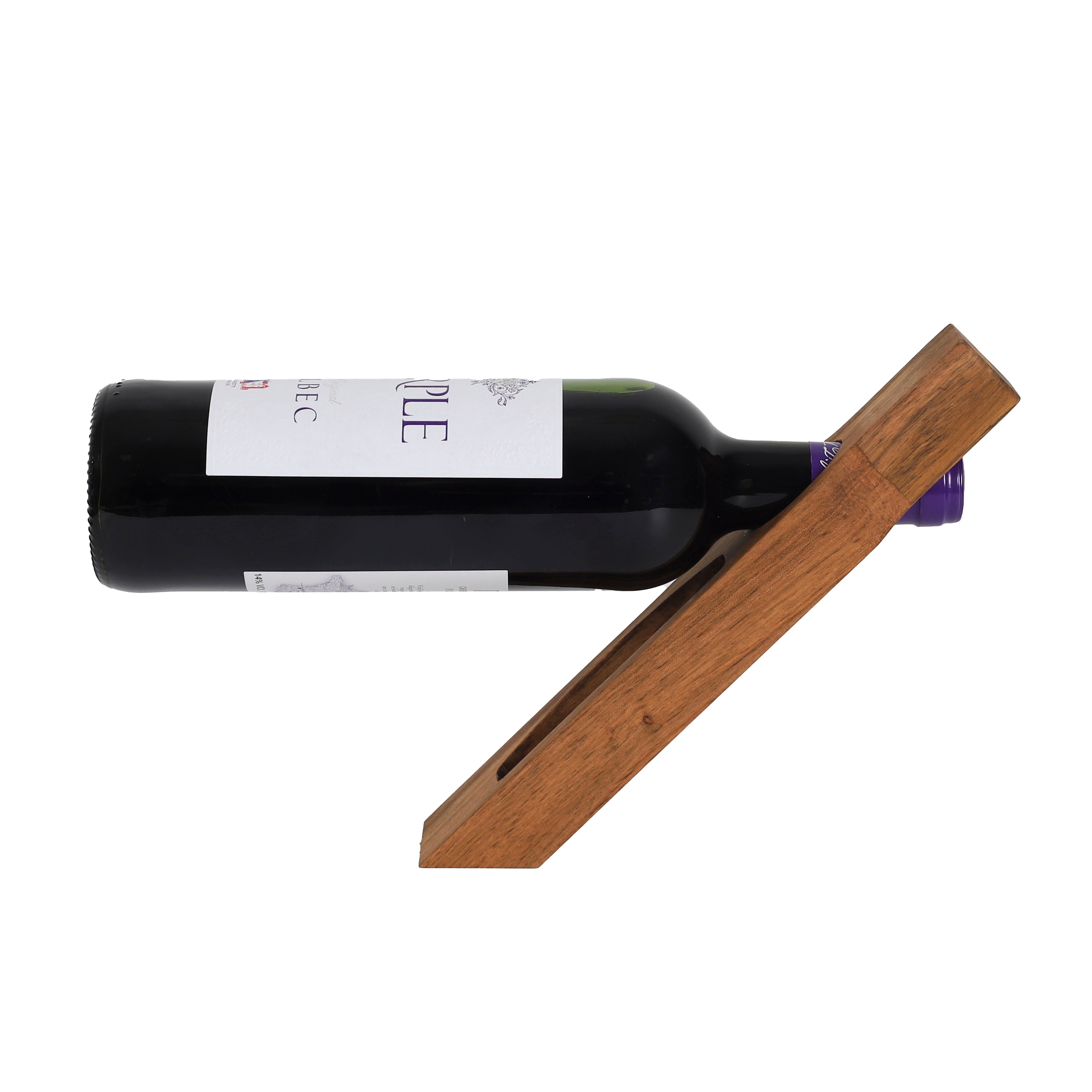 SUPPORT A BOUTEILLE ET TIRE BOUCHON ACACIA